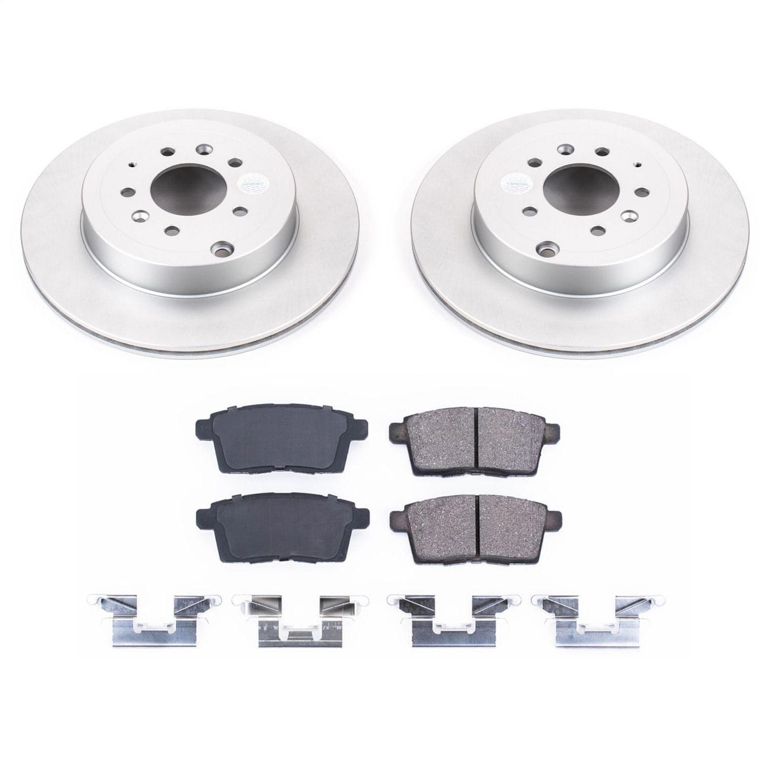 Power Stop - CRK5877 - Rear - Disc Brake Pad and Rotor Kit image 1