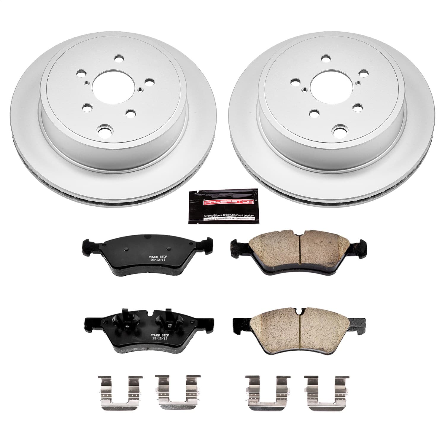 Power Stop - CRK5883 - Rear - Disc Brake Pad and Rotor Kit image 1