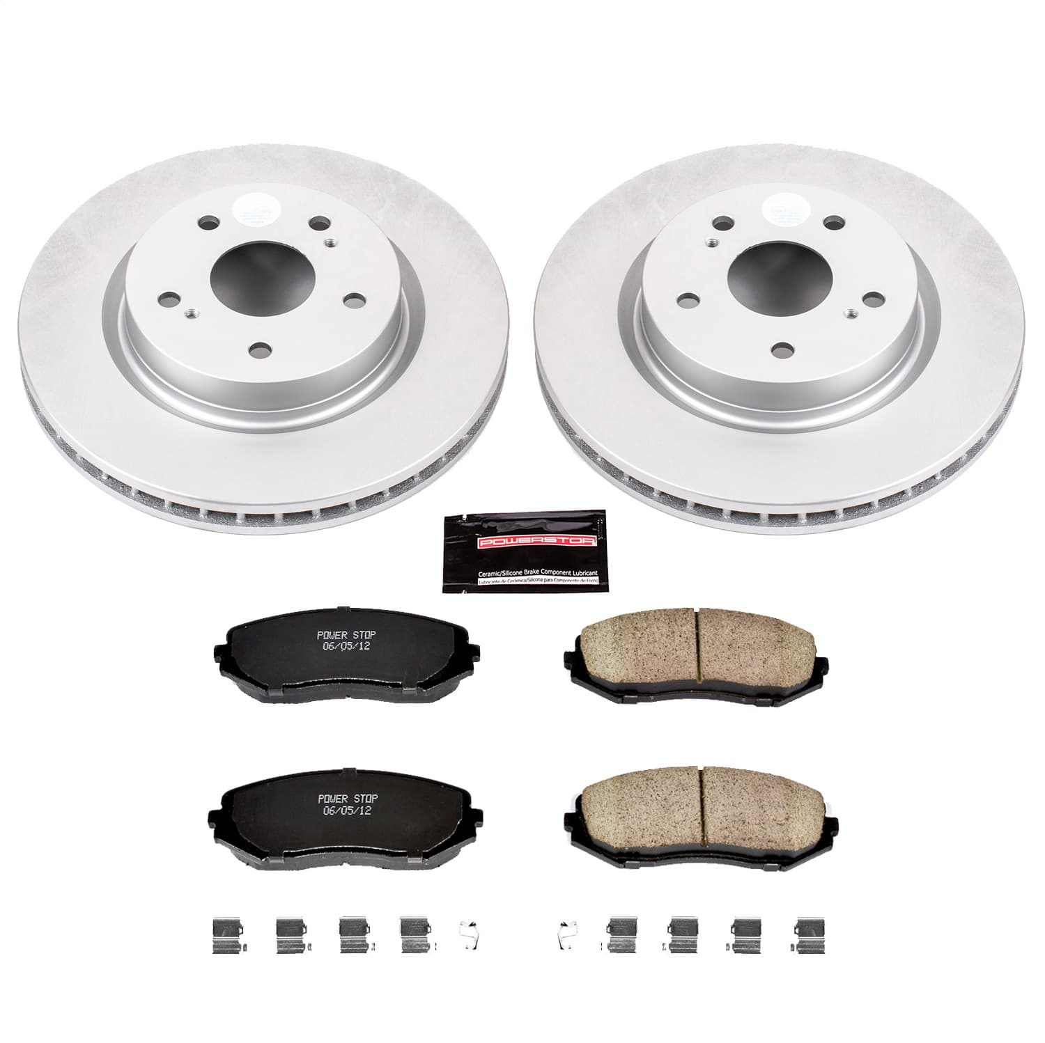 Power Stop - CRK5886 - Front - Disc Brake Pad and Rotor Kit image 1