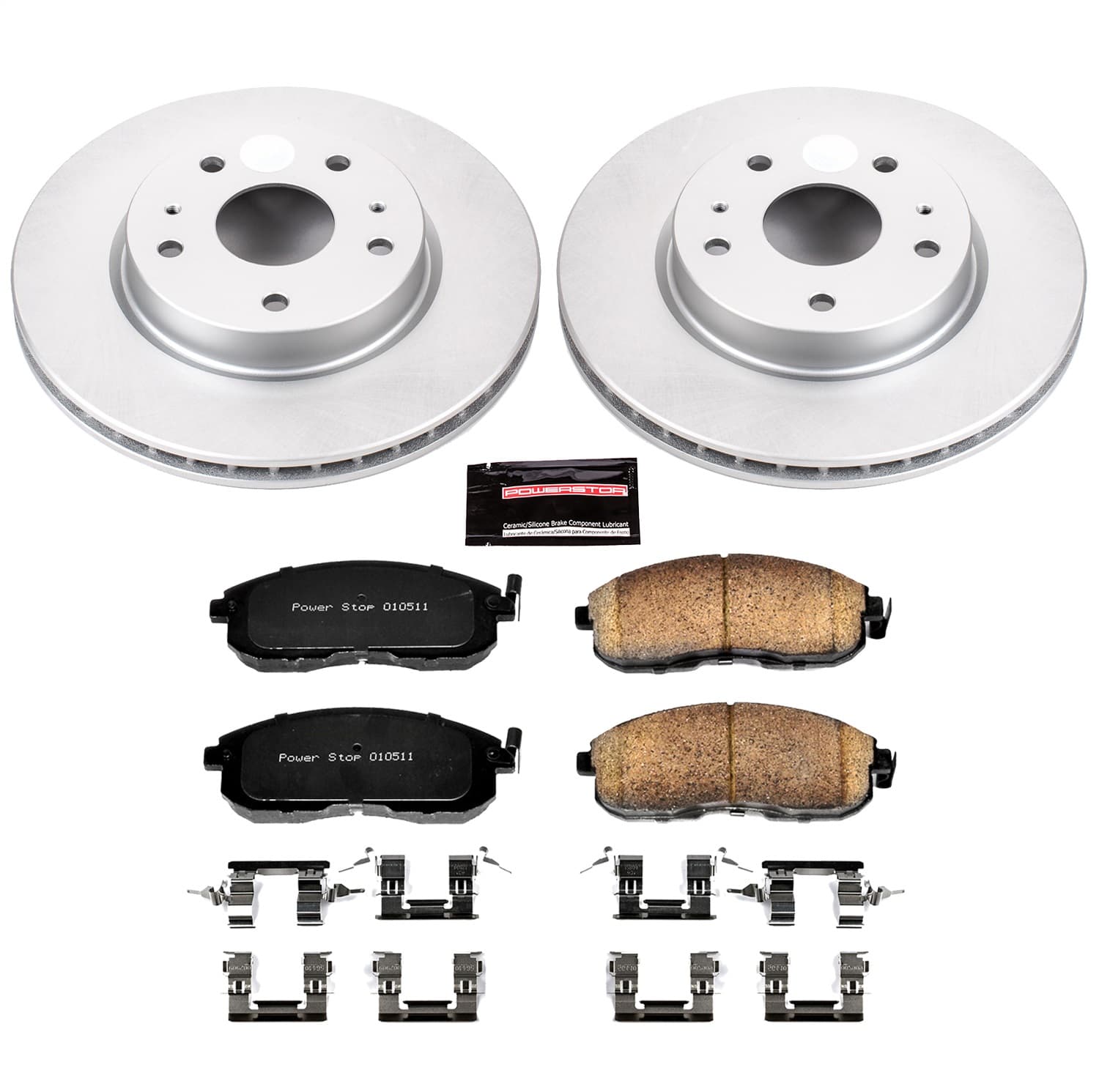 Power Stop - CRK5887 - Front - Disc Brake Pad and Rotor Kit image 1