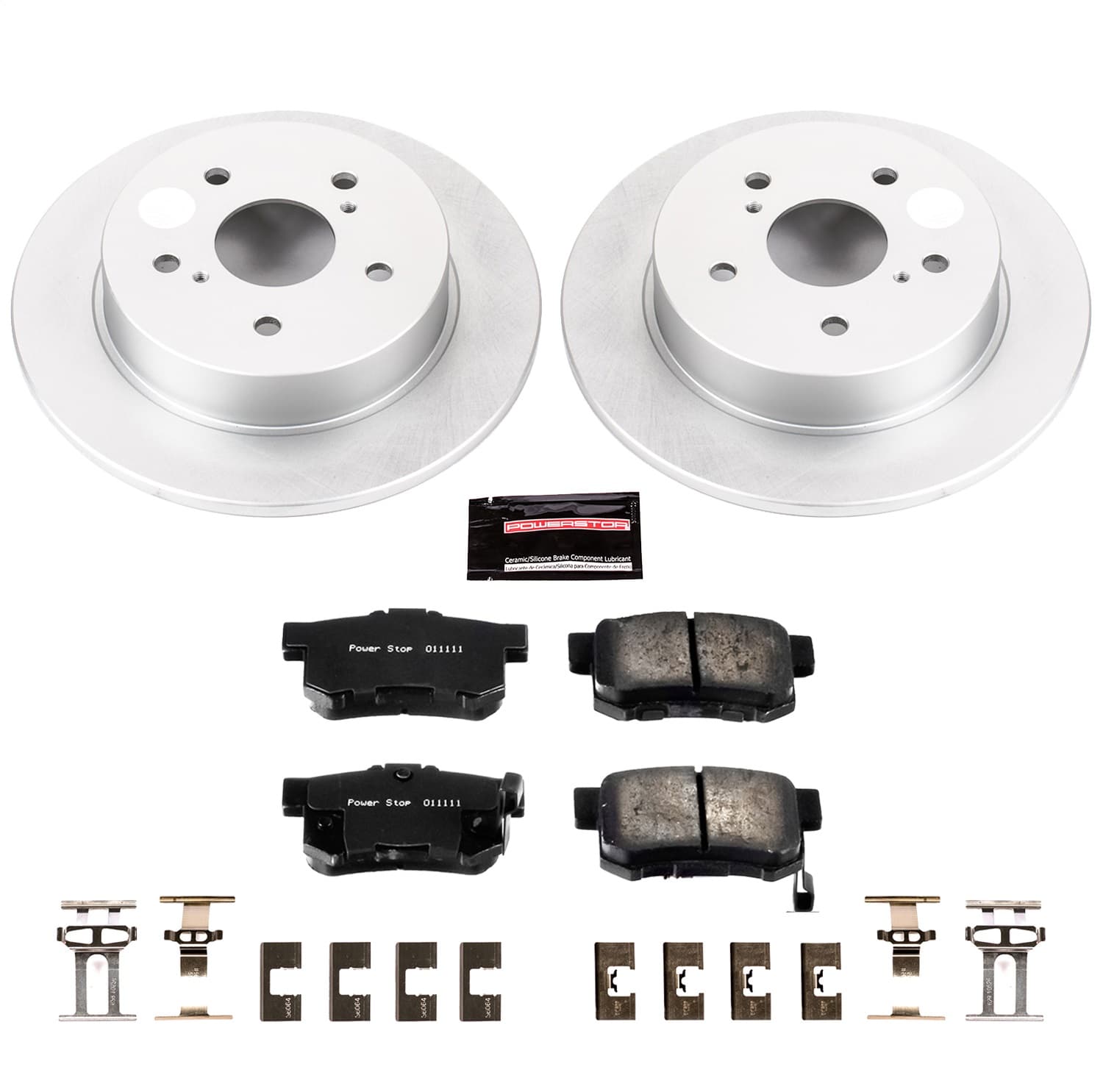 Power Stop - CRK5889 - Rear - Disc Brake Pad and Rotor Kit image 1