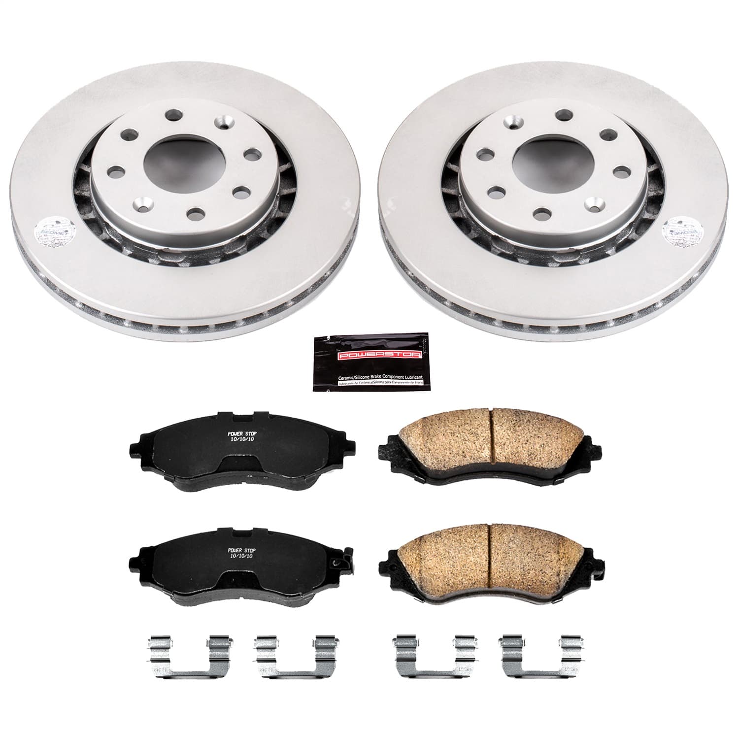 Power Stop - CRK5893 - Front - Disc Brake Pad and Rotor Kit image 1