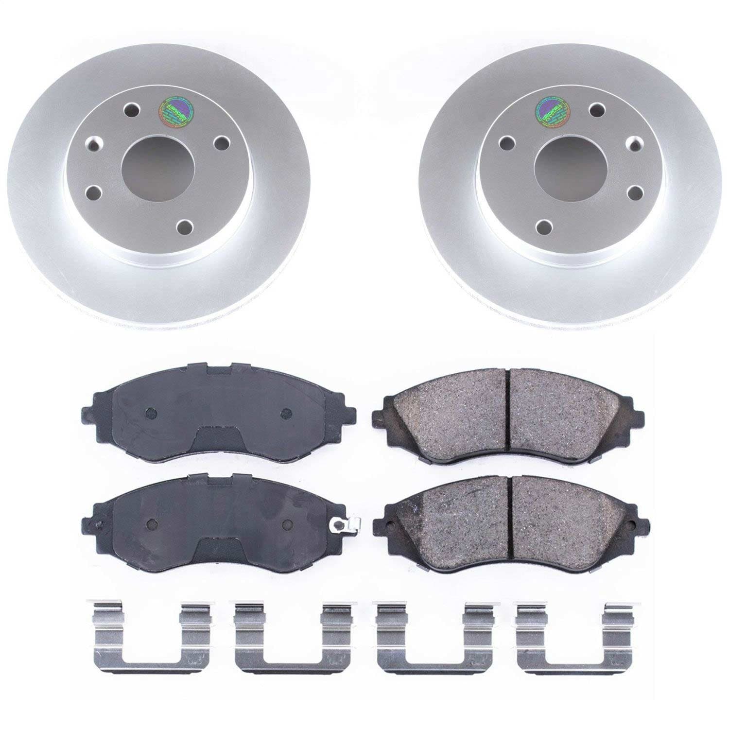Power Stop - CRK5894 - Front - Disc Brake Pad and Rotor Kit image 1
