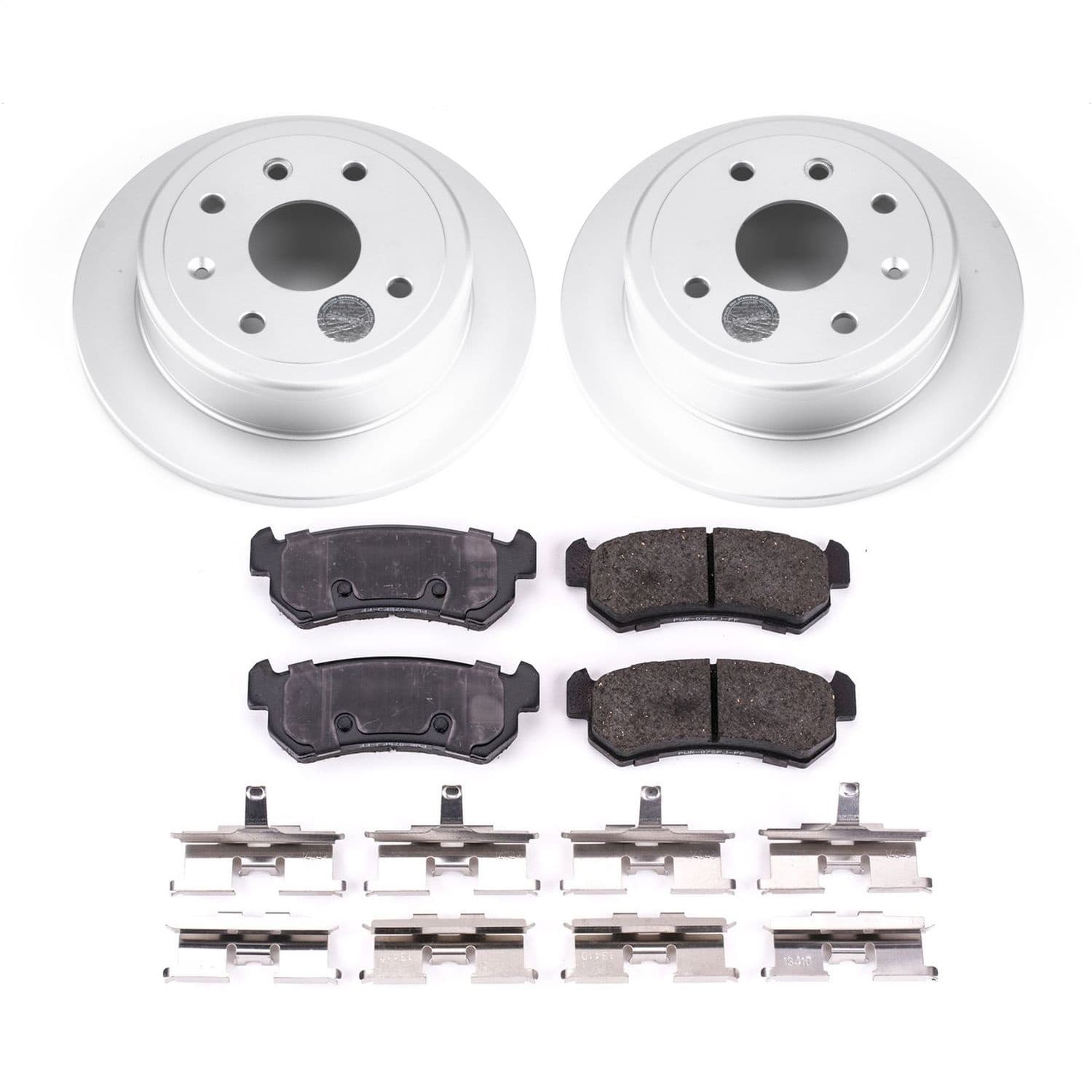 Power Stop - CRK5897 - Rear - Disc Brake Pad and Rotor Kit image 1