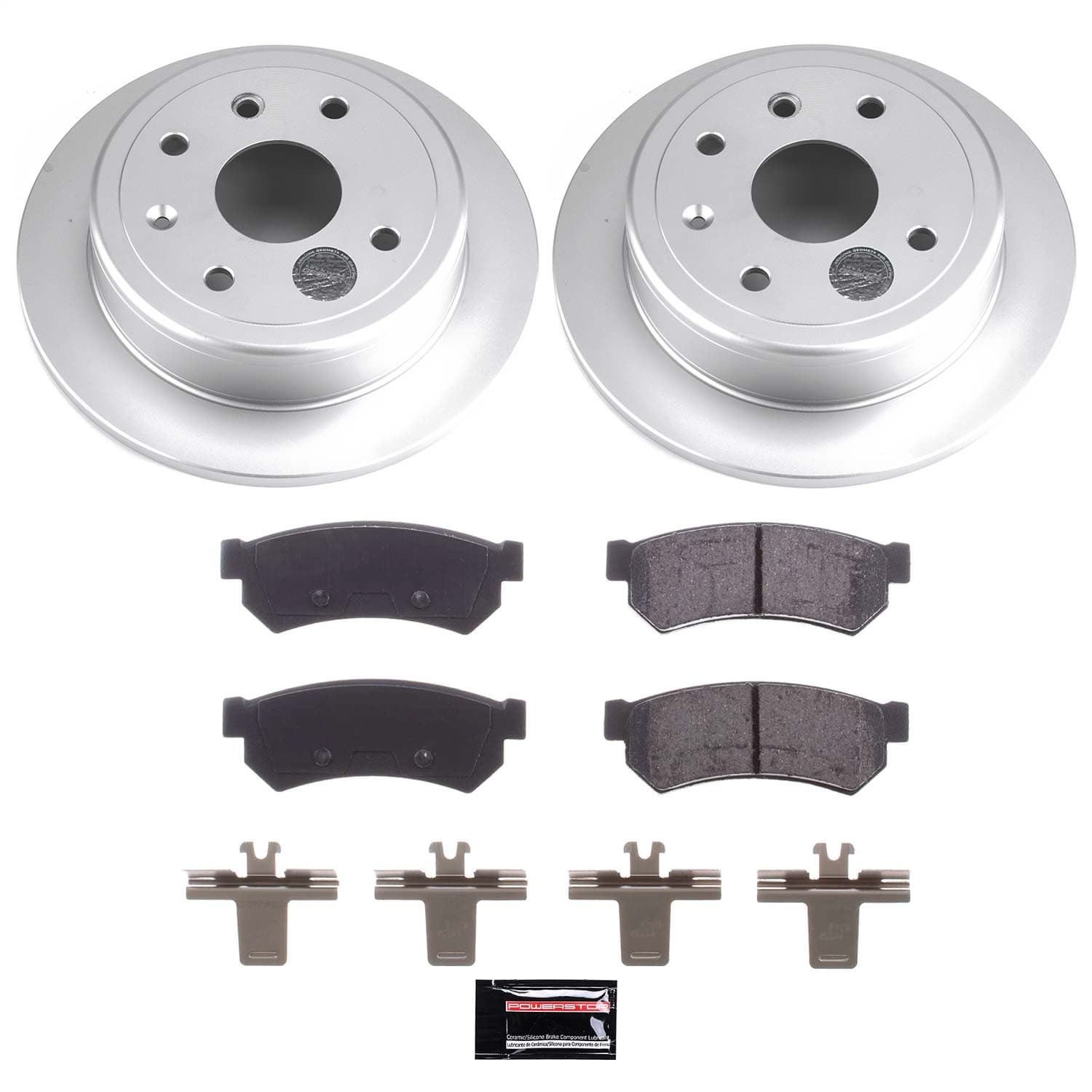 Power Stop - CRK5898 - Rear - Disc Brake Pad and Rotor Kit image 1