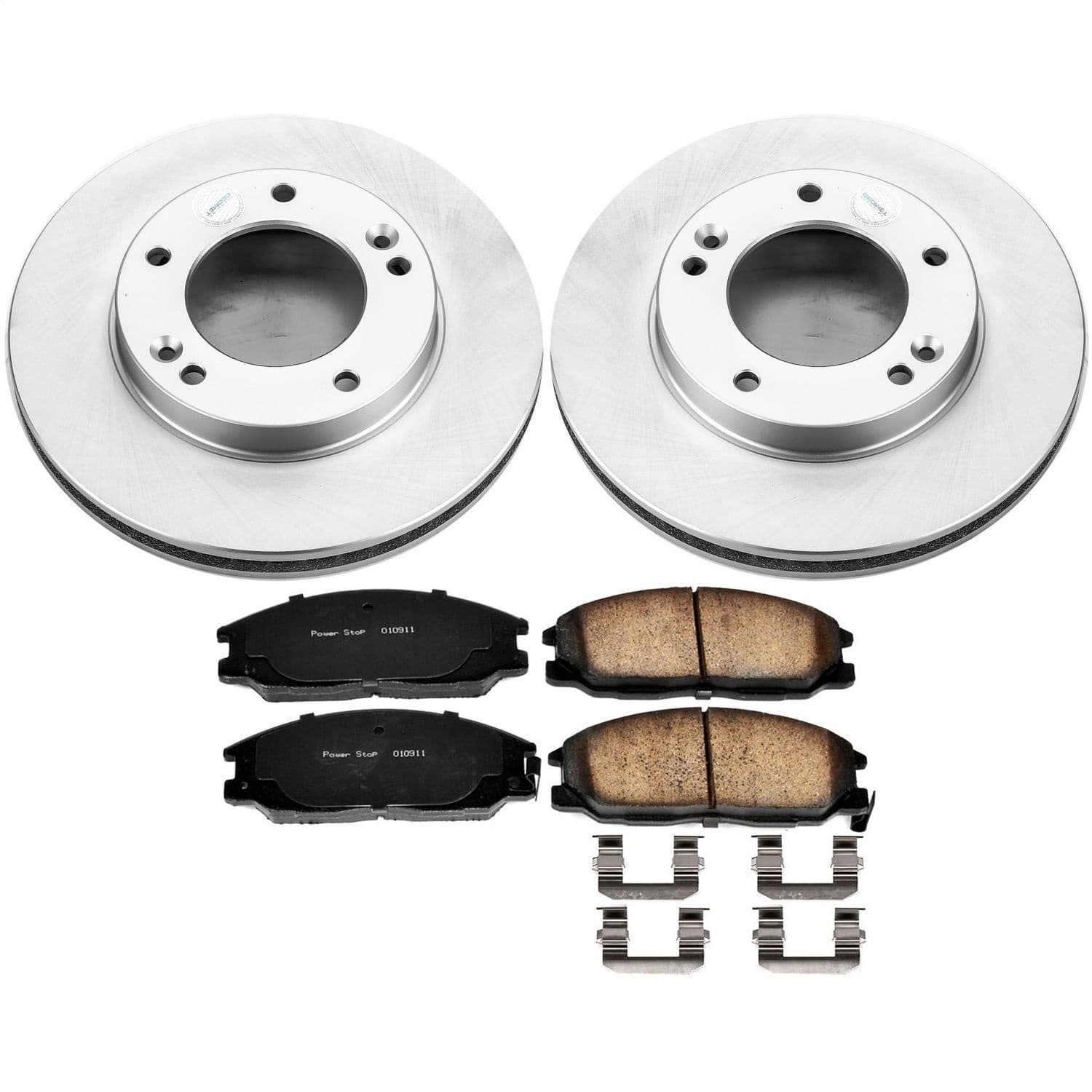 Power Stop - CRK5899 - Front - Disc Brake Pad and Rotor Kit image 1