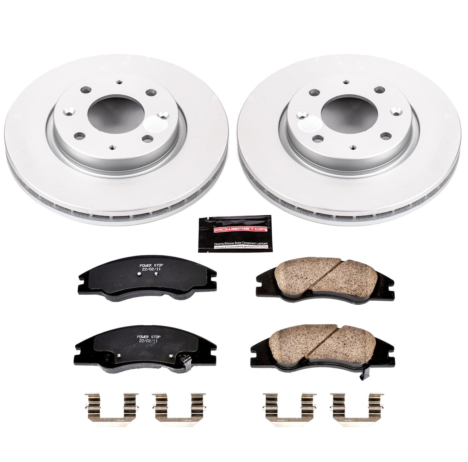 Power Stop - CRK5903 - Front - Disc Brake Pad and Rotor Kit image 1