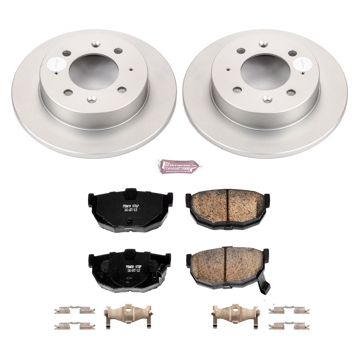 Power Stop - CRK5905 - Rear - Disc Brake Pad and Rotor Kit image 1
