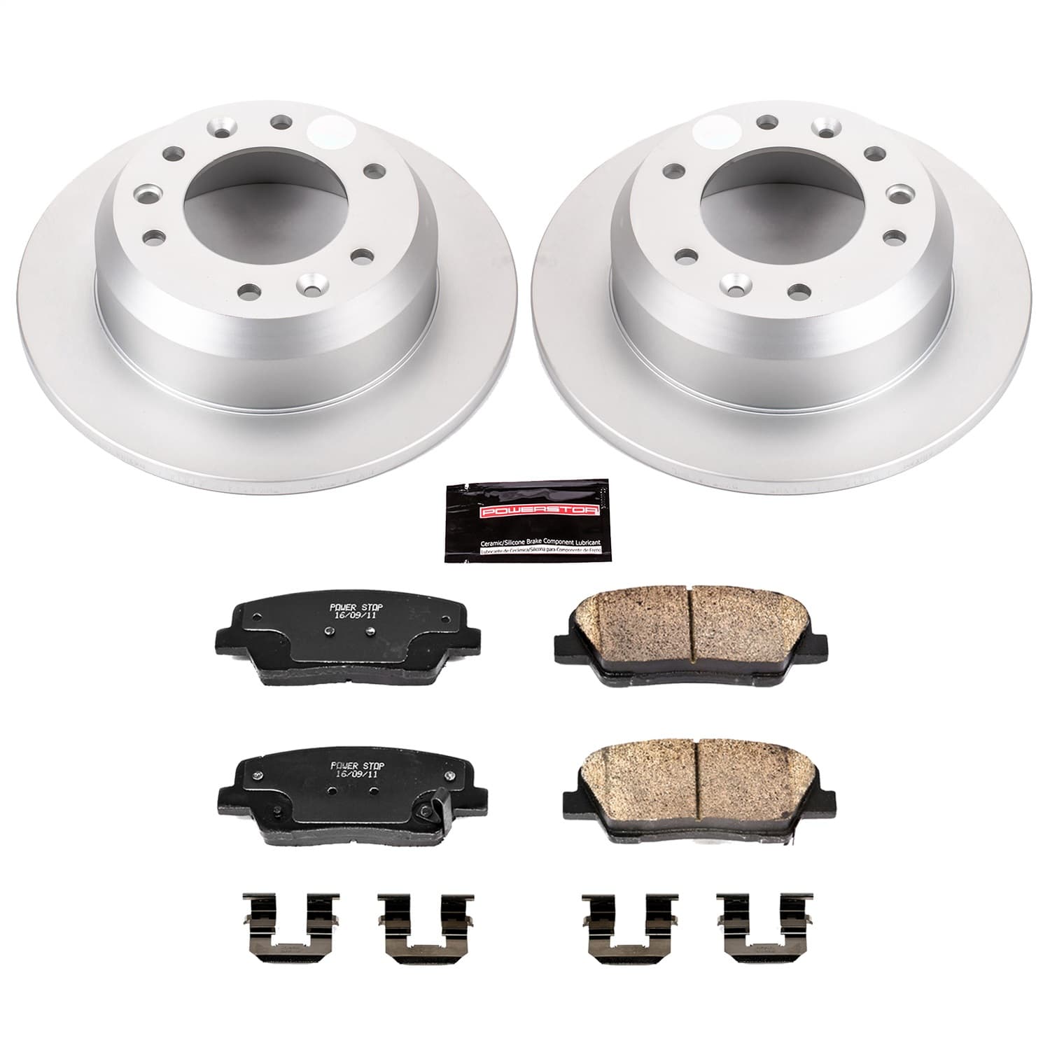 Power Stop - CRK5906 - Rear - Disc Brake Pad and Rotor Kit image 1