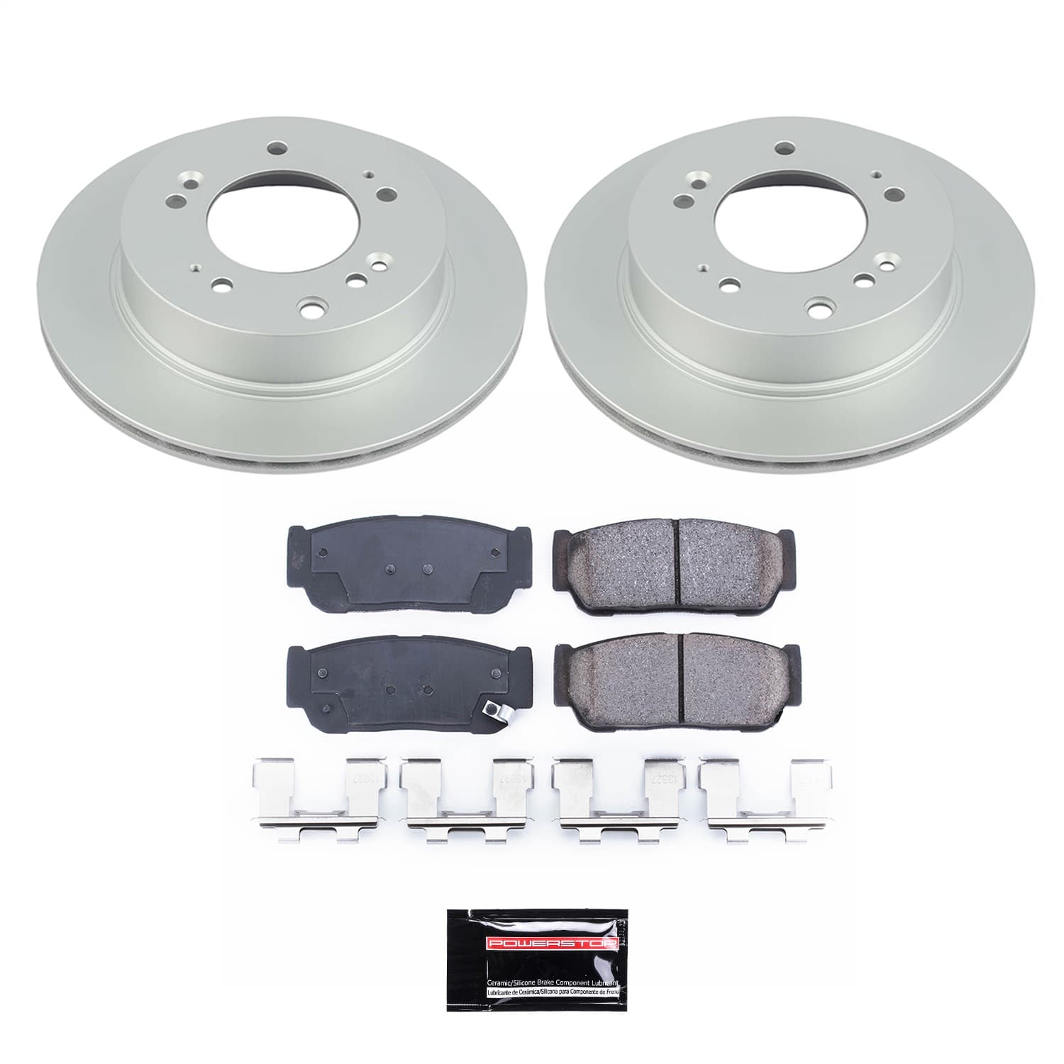 Power Stop - CRK5910 - Rear - Disc Brake Pad and Rotor Kit image 1
