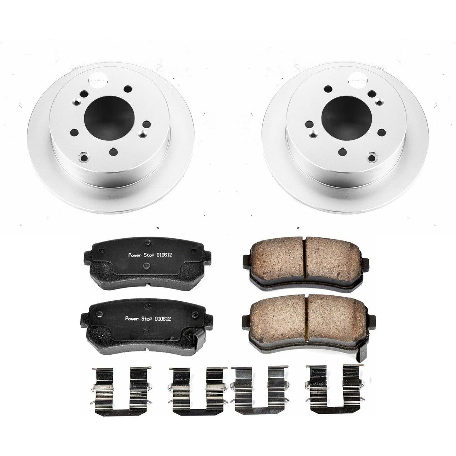Power Stop - CRK5915 - Rear - Disc Brake Pad and Rotor Kit image 1