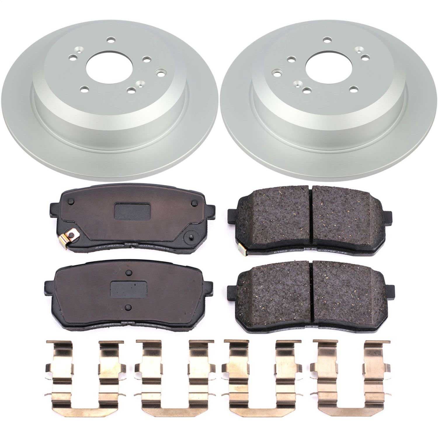 Power Stop - CRK5920 - Rear - Disc Brake Pad and Rotor Kit image 1