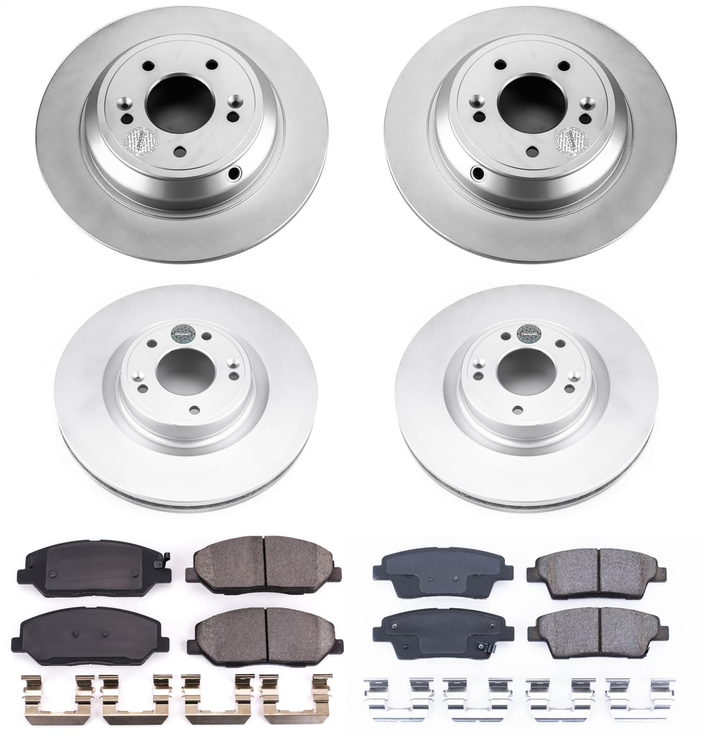 Power Stop - CRK5923 - Front and Rear - Disc Brake Pad and Rotor Kit image 1