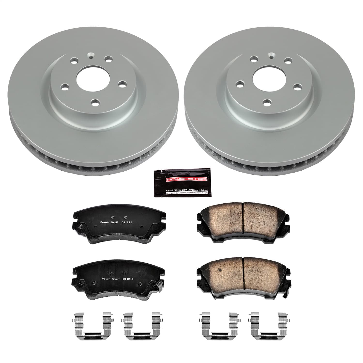 Power Stop - CRK5948 - Front - Disc Brake Pad and Rotor Kit image 1