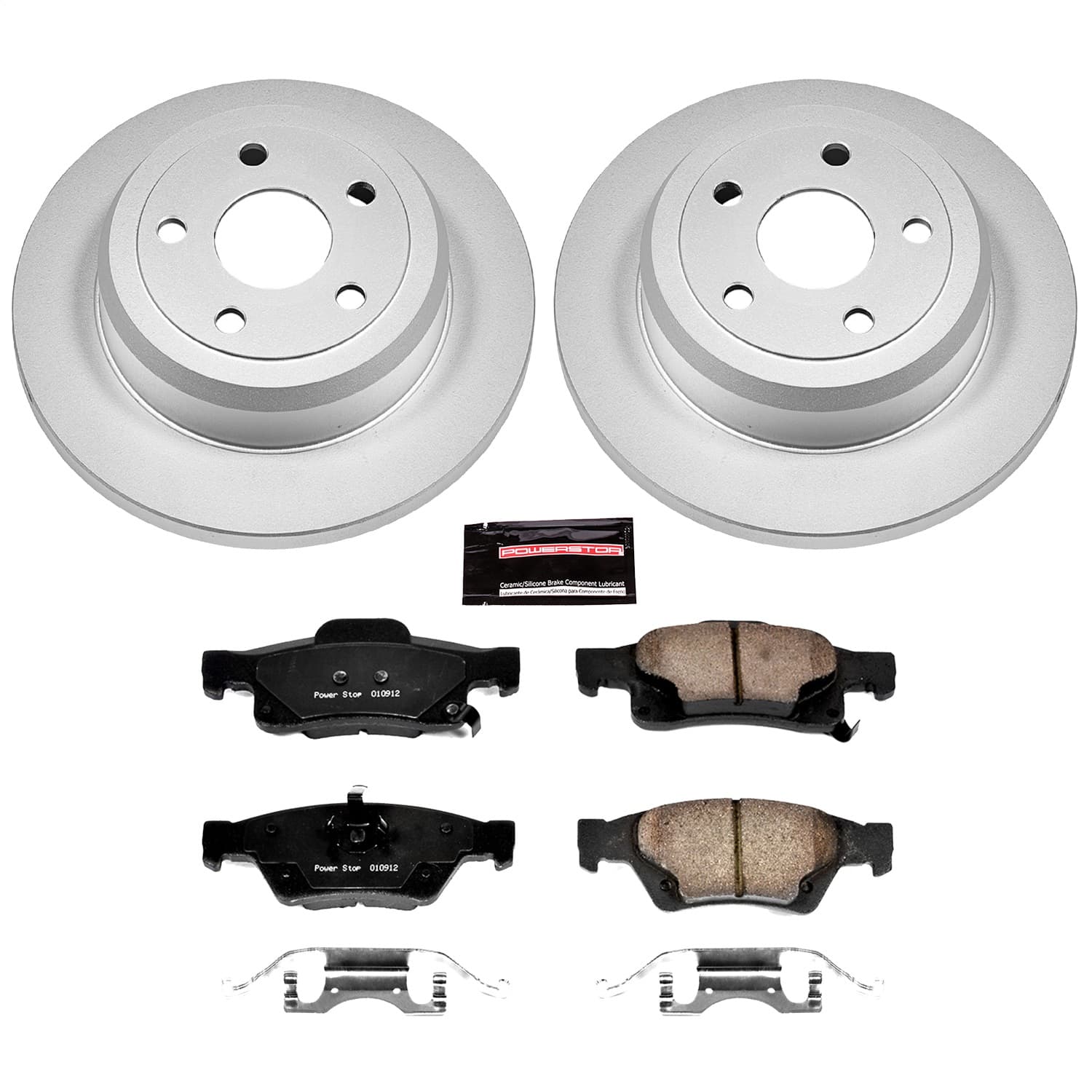 Power Stop - CRK5950 - Rear - Disc Brake Pad and Rotor Kit image 1