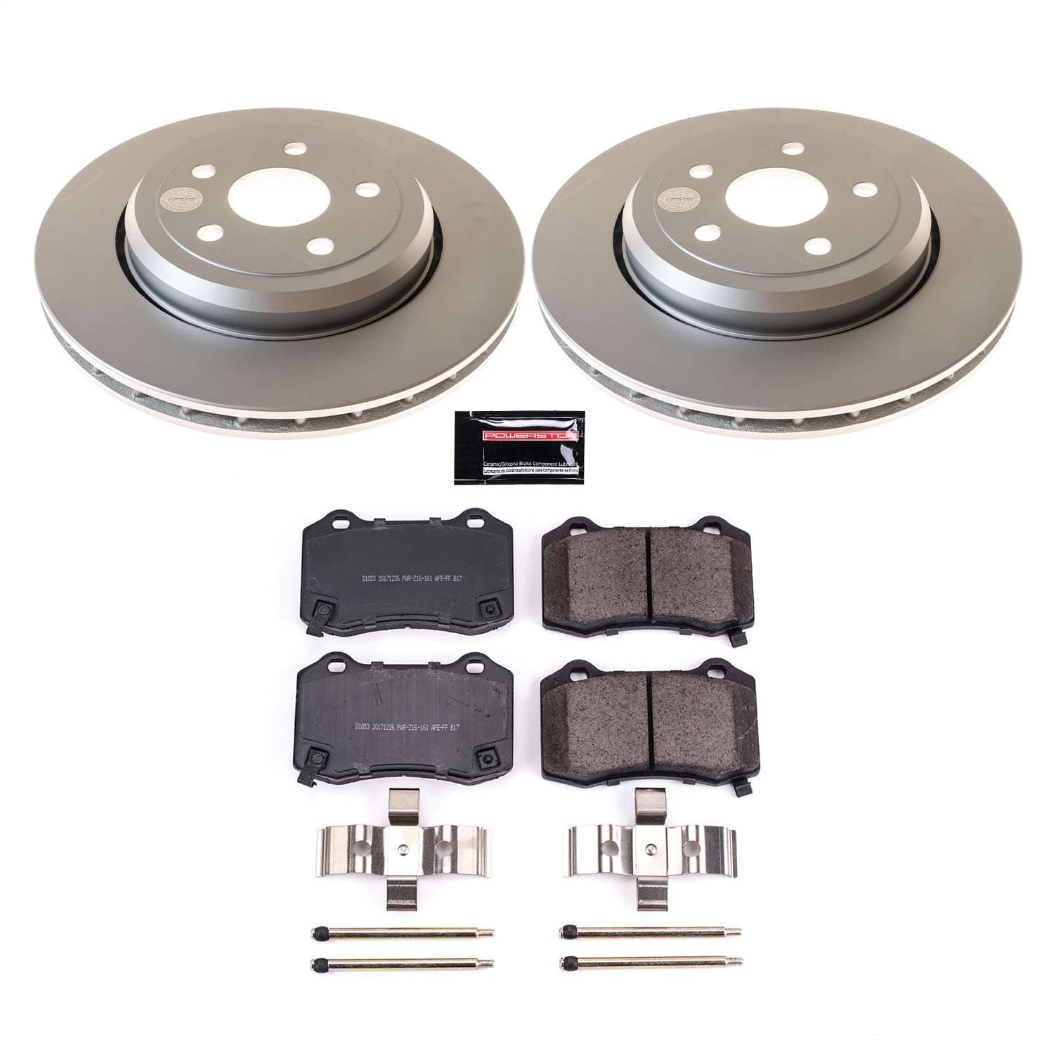 Power Stop - CRK5956 - Rear - Disc Brake Pad and Rotor Kit image 1