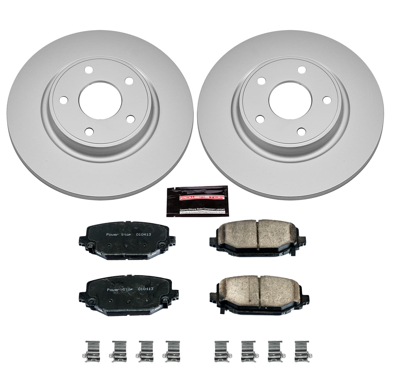 Power Stop - CRK5961 - Rear - Disc Brake Pad and Rotor Kit image 1