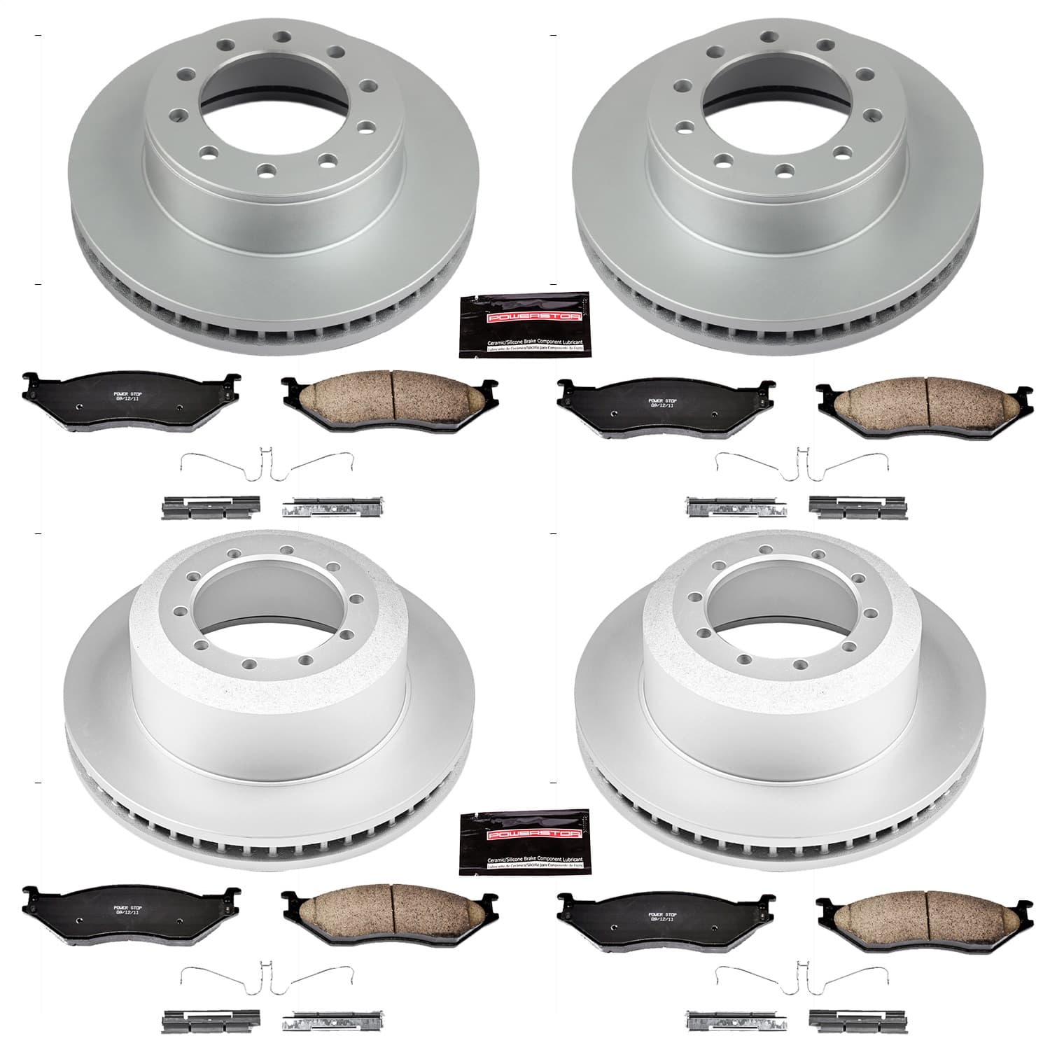Power Stop - CRK5965 - Front and Rear - Disc Brake Pad and Rotor Kit image 1