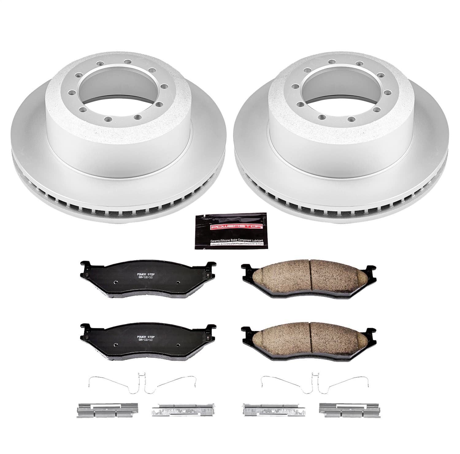 Power Stop - CRK5966 - Rear - Disc Brake Pad and Rotor Kit image 1