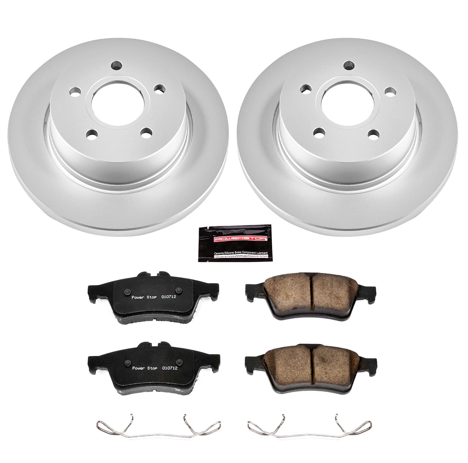 Power Stop - CRK5975 - Rear - Disc Brake Pad and Rotor Kit image 1