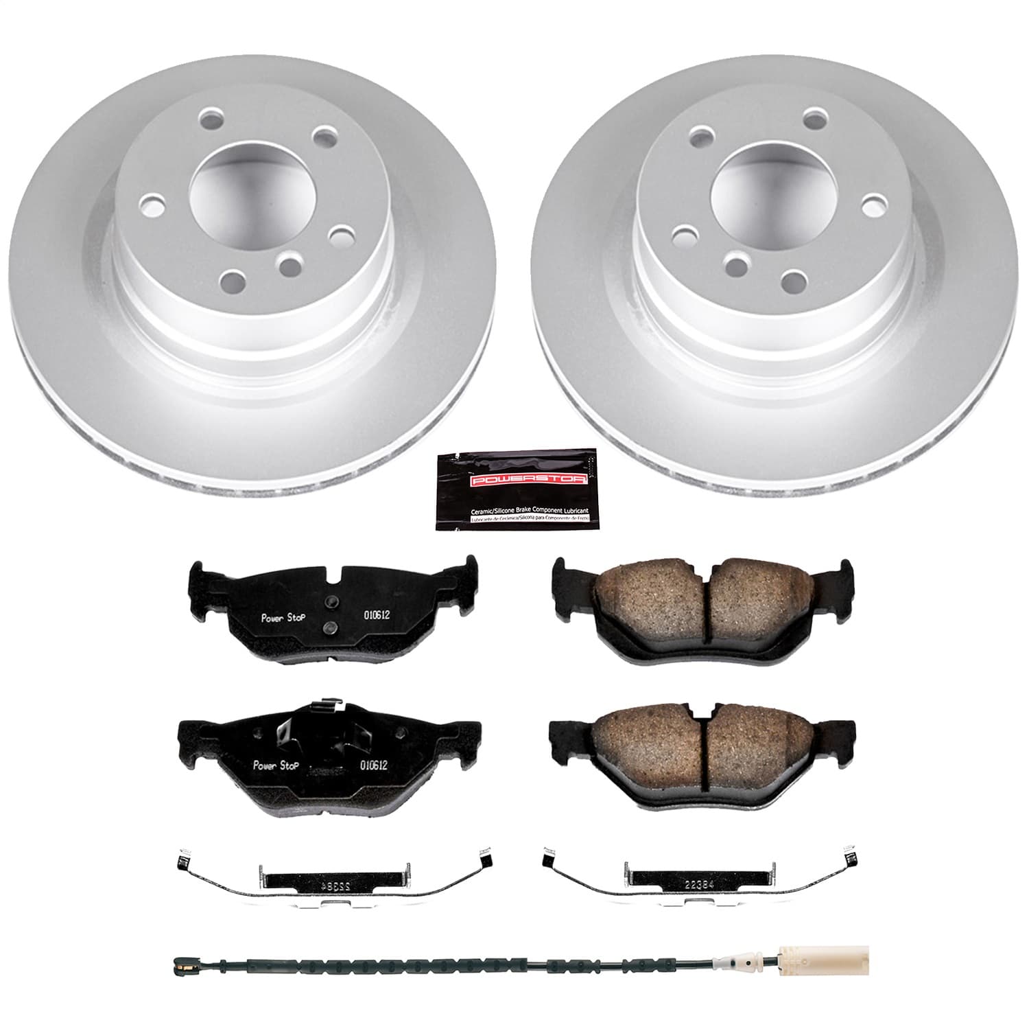 Power Stop - CRK5981 - Rear - Disc Brake Pad and Rotor Kit image 1