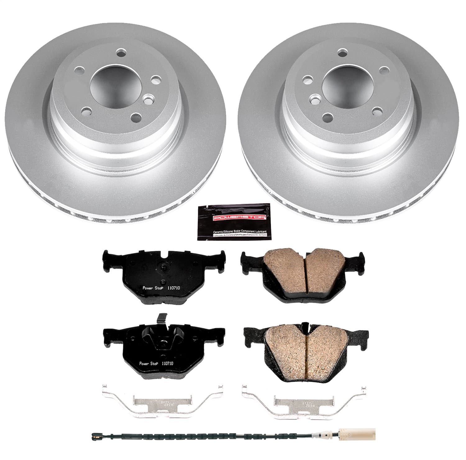 Power Stop - CRK5982 - Rear - Disc Brake Pad and Rotor Kit image 1
