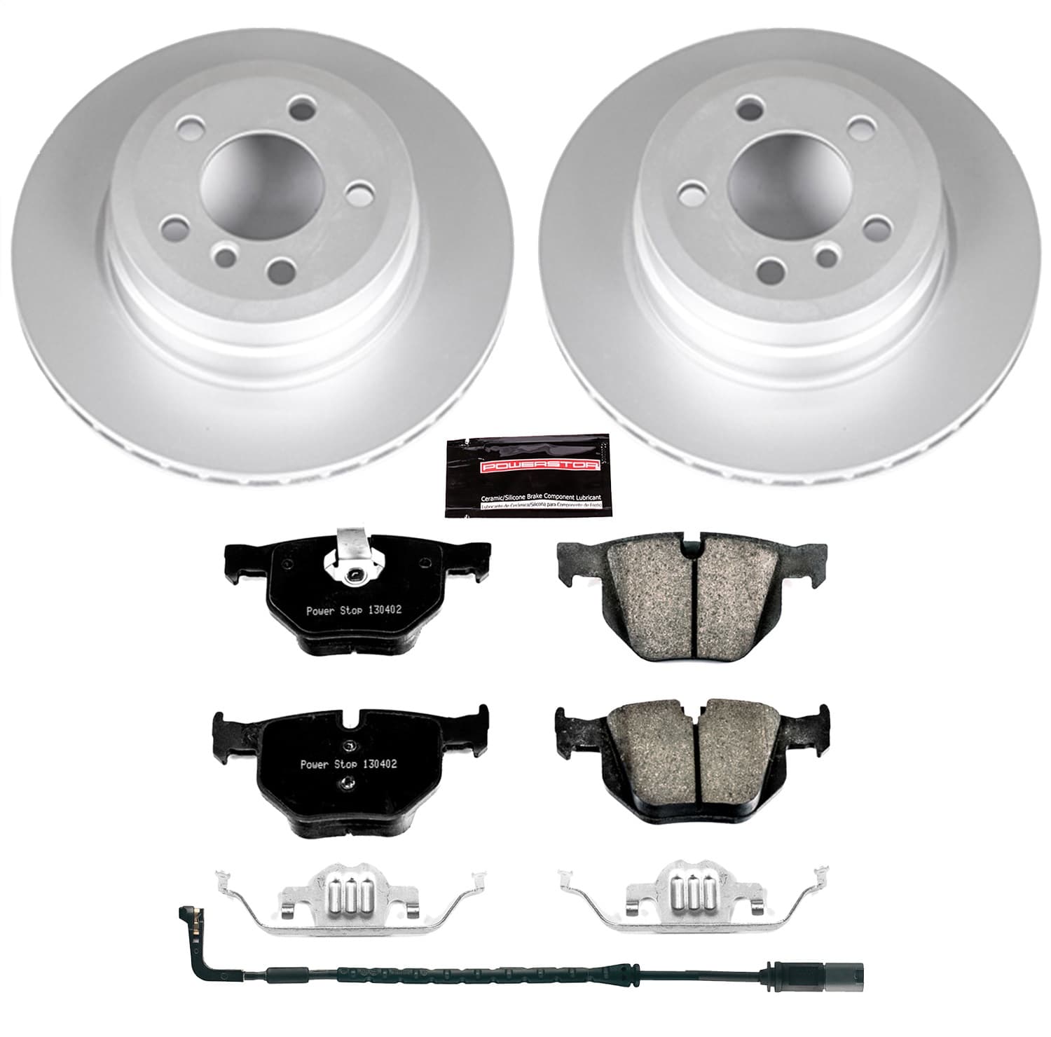 Power Stop - CRK5984 - Rear - Disc Brake Pad and Rotor Kit image 1