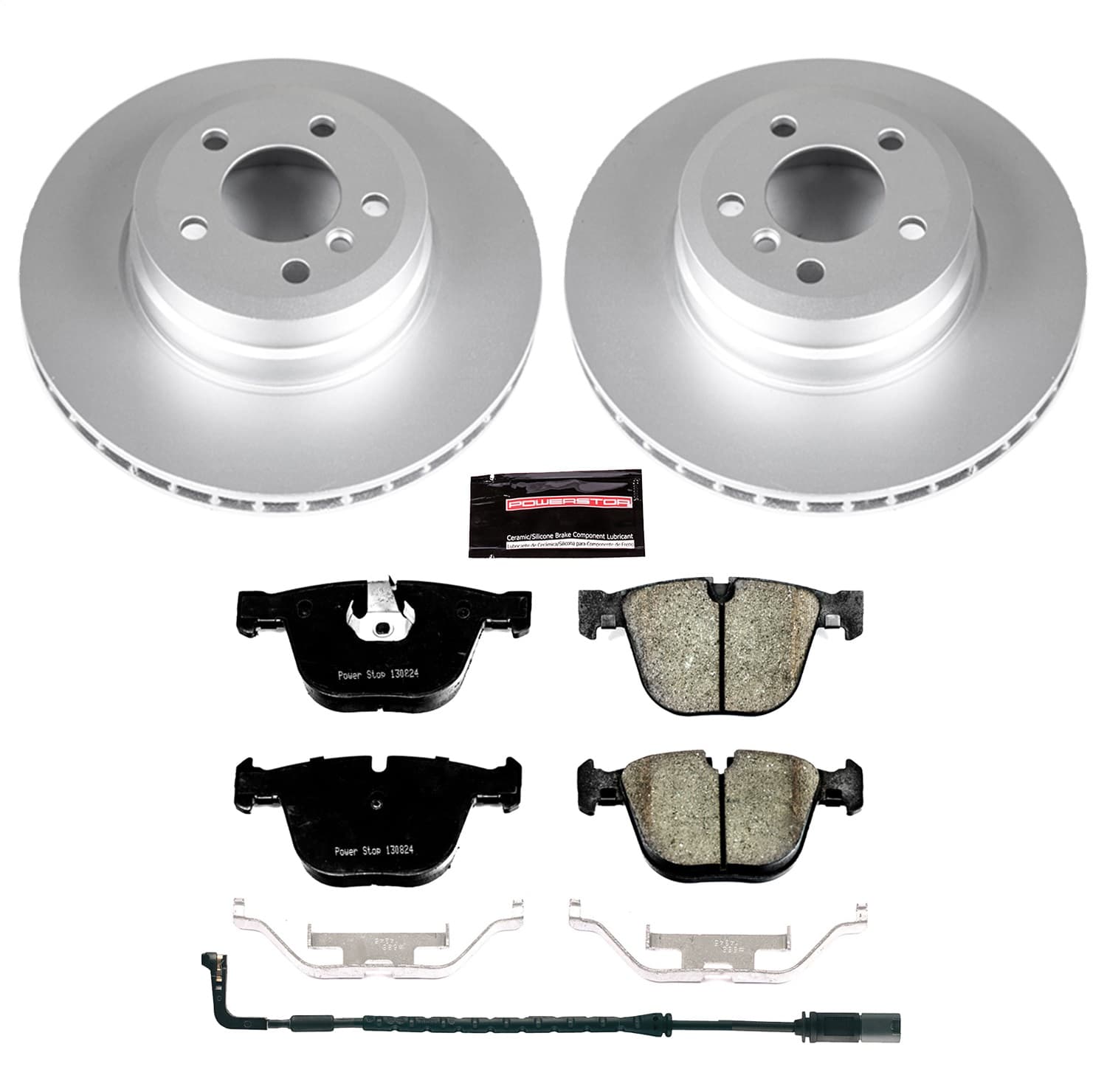 Power Stop - CRK5985 - Rear - Disc Brake Pad and Rotor Kit image 1
