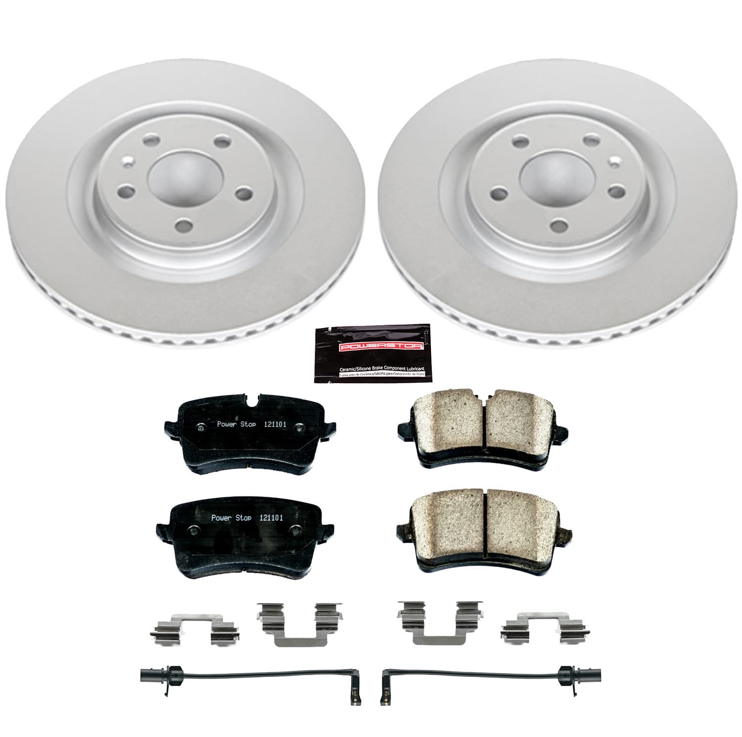 Power Stop - CRK6001 - Rear - Disc Brake Pad and Rotor Kit image 1