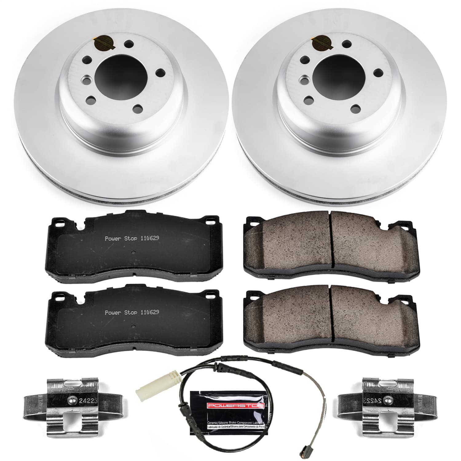 Power Stop - CRK6004 - Front - Disc Brake Pad and Rotor Kit image 1