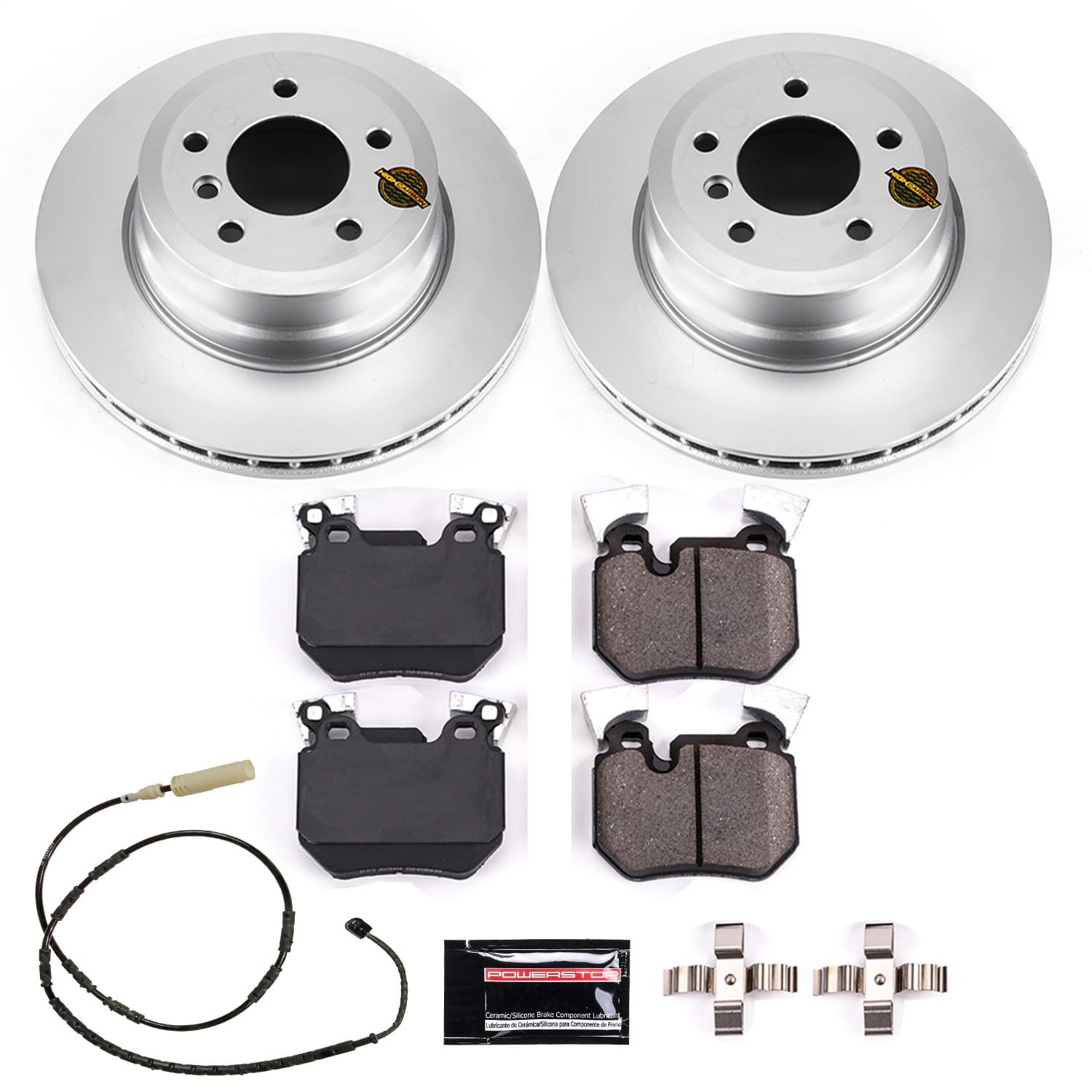 Power Stop - CRK6007 - Rear - Disc Brake Pad and Rotor Kit image 1
