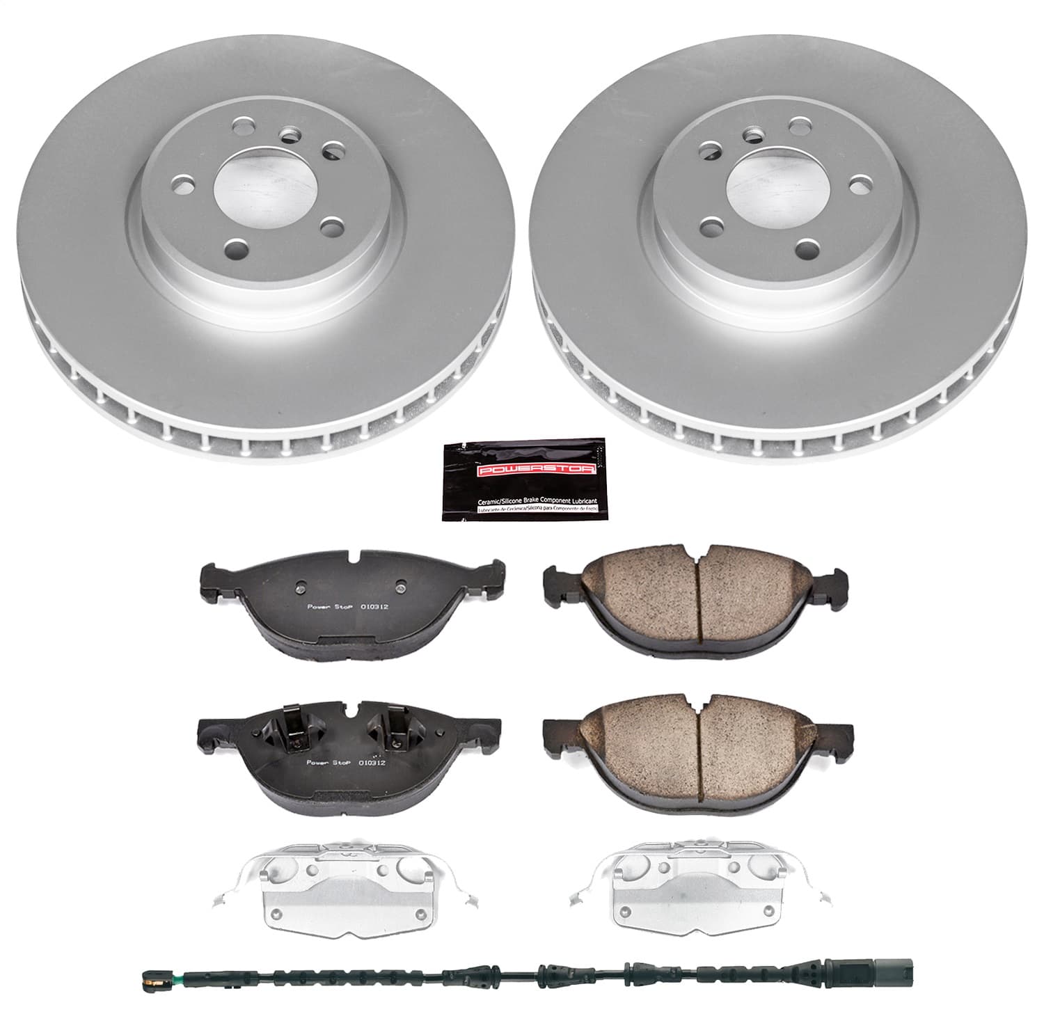 Power Stop - CRK6009 - Front - Disc Brake Pad and Rotor Kit image 1