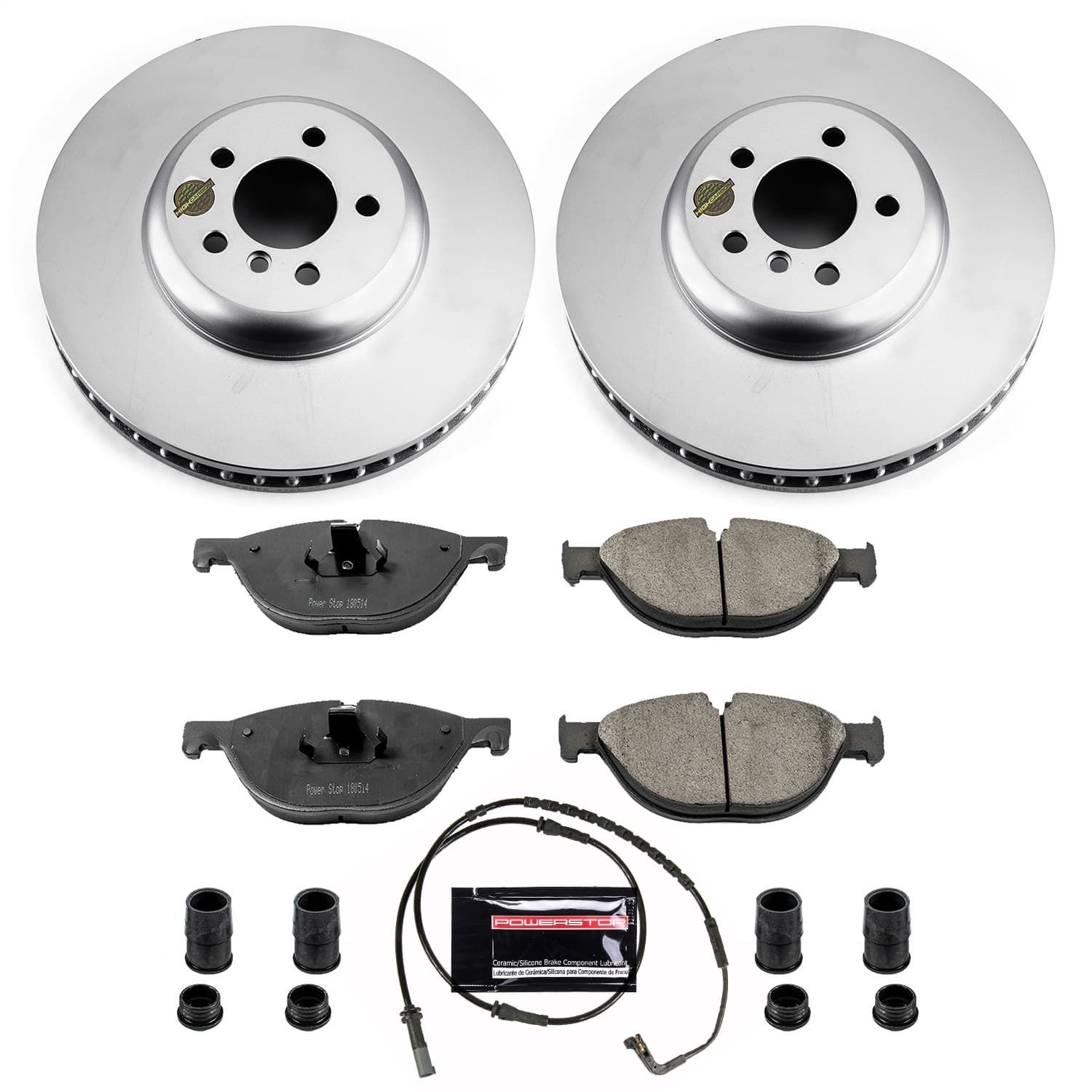 Power Stop - CRK6012 - Front - Disc Brake Pad and Rotor Kit image 1
