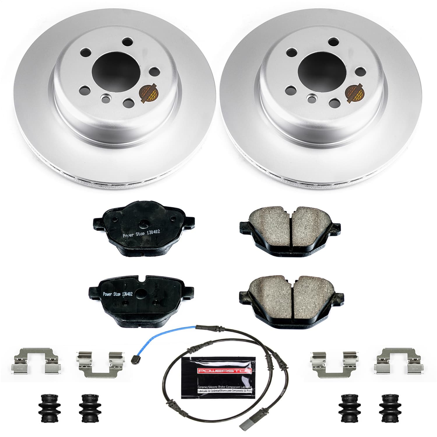 Power Stop - CRK6034 - Rear - Disc Brake Pad and Rotor Kit image 1