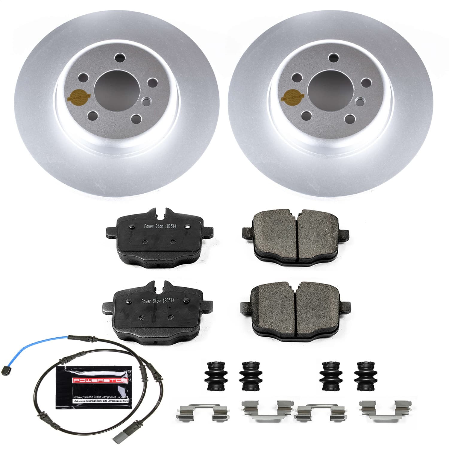 Power Stop - CRK6037 - Rear - Disc Brake Pad and Rotor Kit image 1
