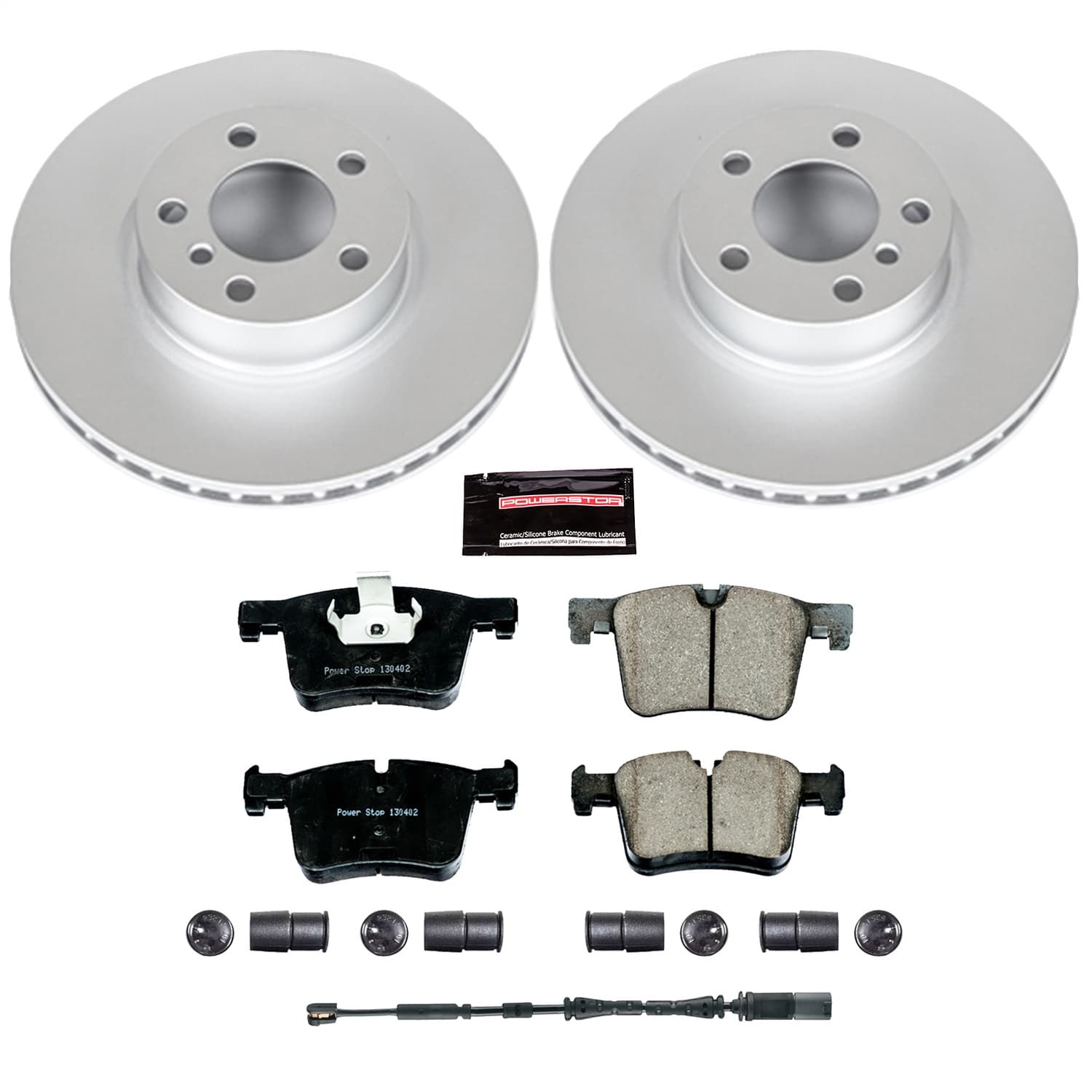 Power Stop - CRK6038 - Front - Disc Brake Pad and Rotor Kit image 1