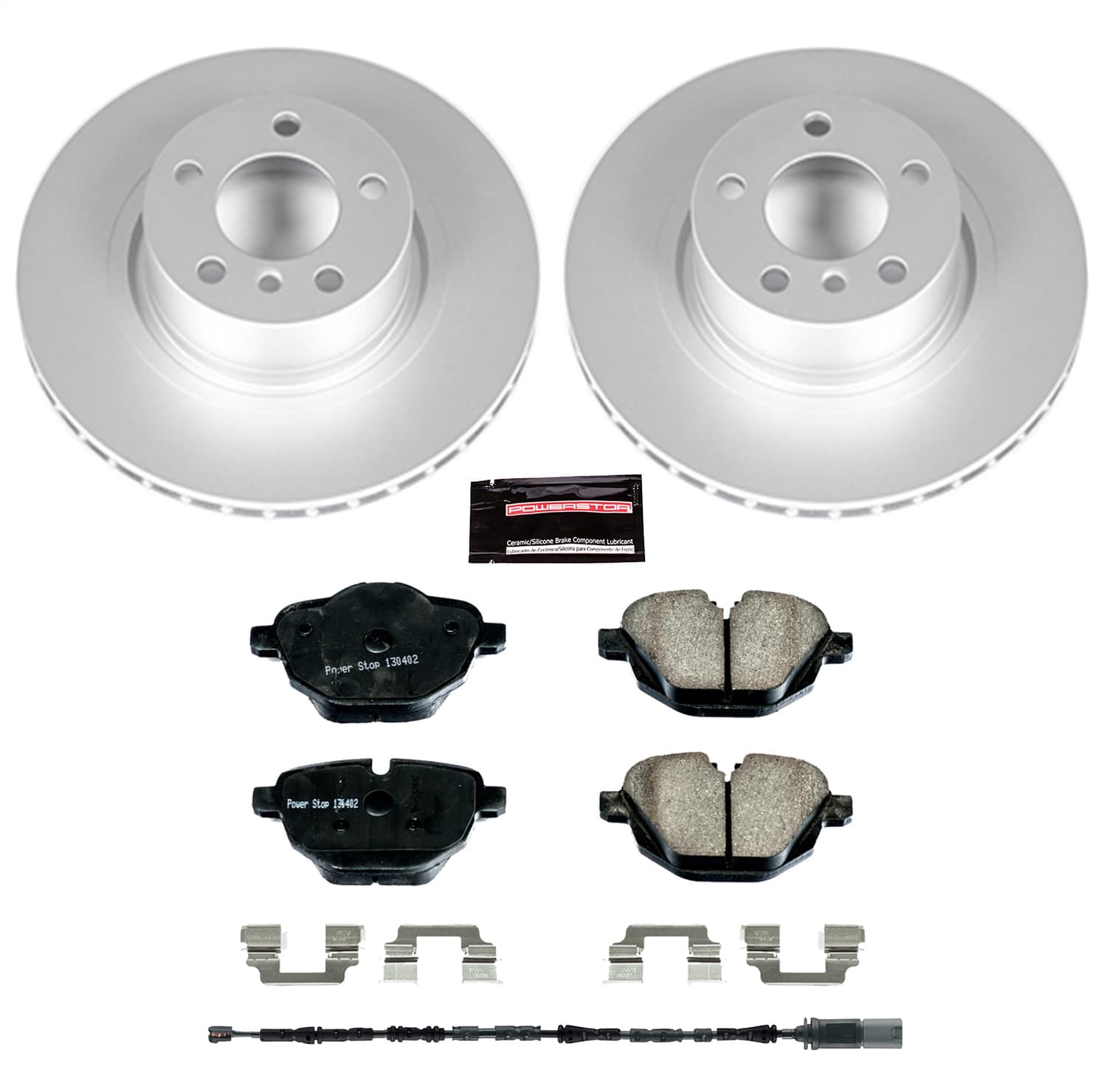Power Stop - CRK6040 - Rear - Disc Brake Pad and Rotor Kit image 1