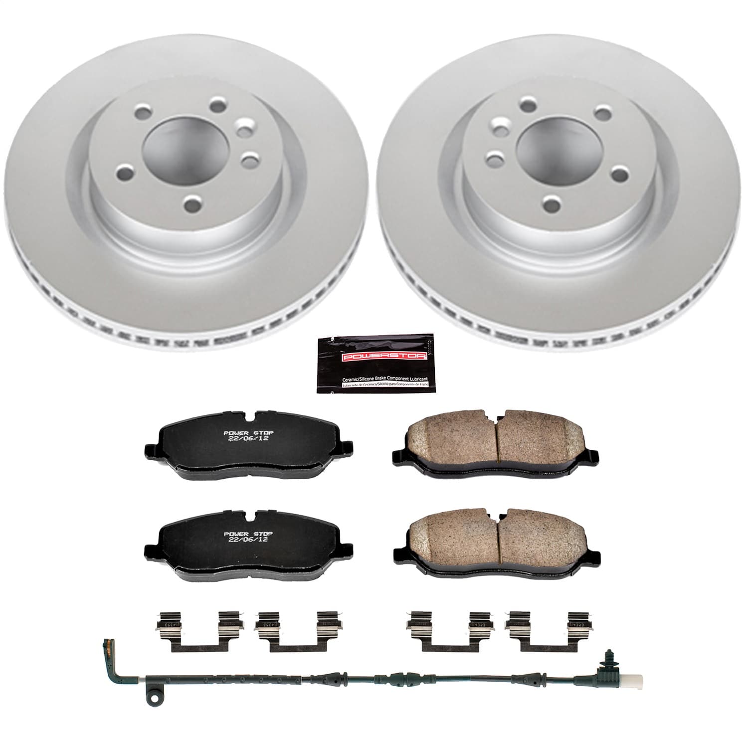 Power Stop - CRK6047 - Front - Disc Brake Pad and Rotor Kit image 1