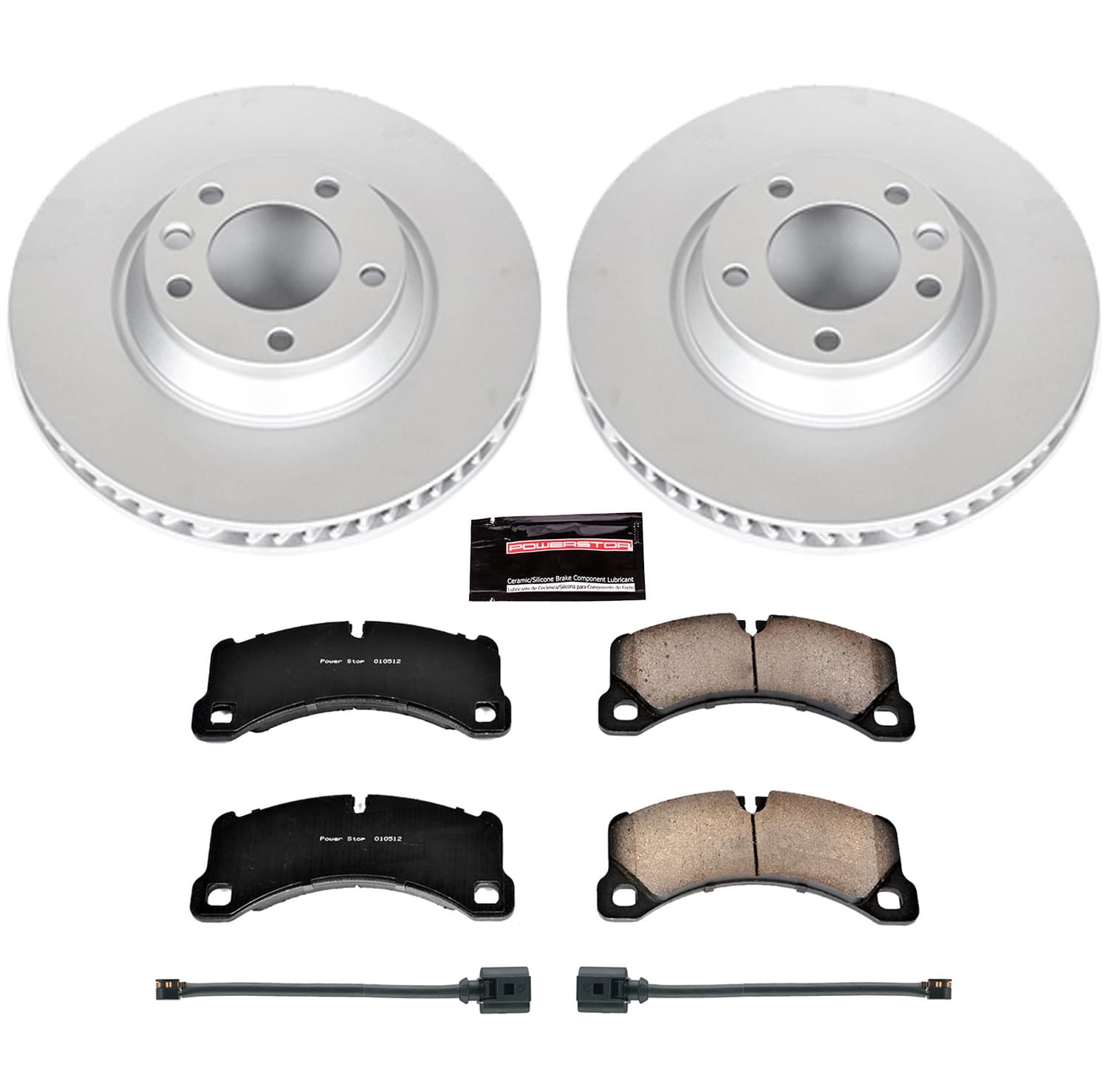 Power Stop - CRK6049 - Front - Disc Brake Pad and Rotor Kit image 1