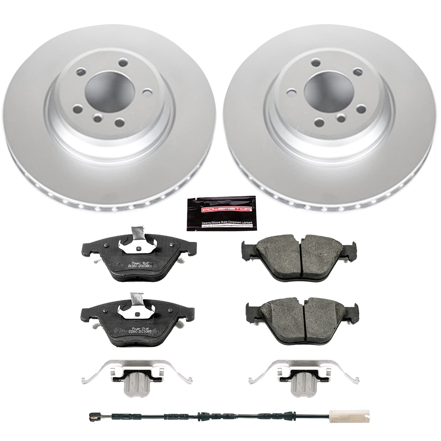 Power Stop - CRK6055 - Front - Disc Brake Pad and Rotor Kit image 1