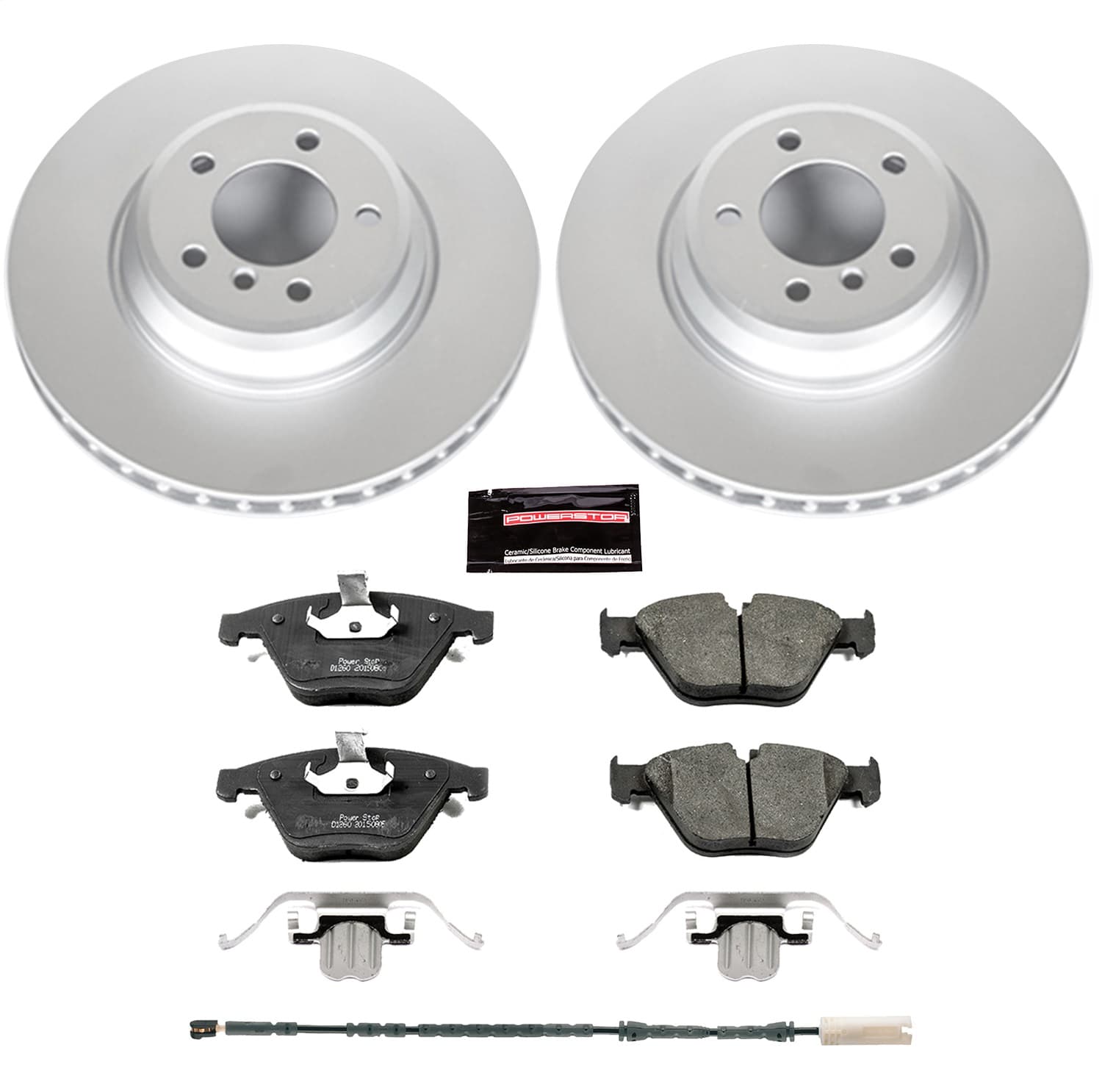 Power Stop - CRK6058 - Front - Disc Brake Pad and Rotor Kit image 1