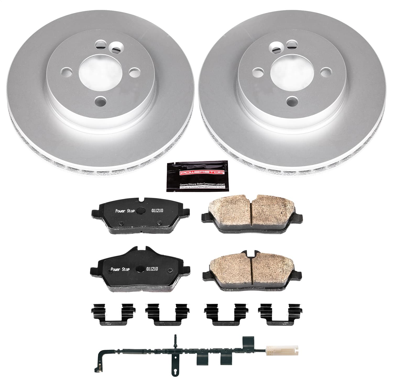 Power Stop - CRK6066 - Front - Disc Brake Pad and Rotor Kit image 1
