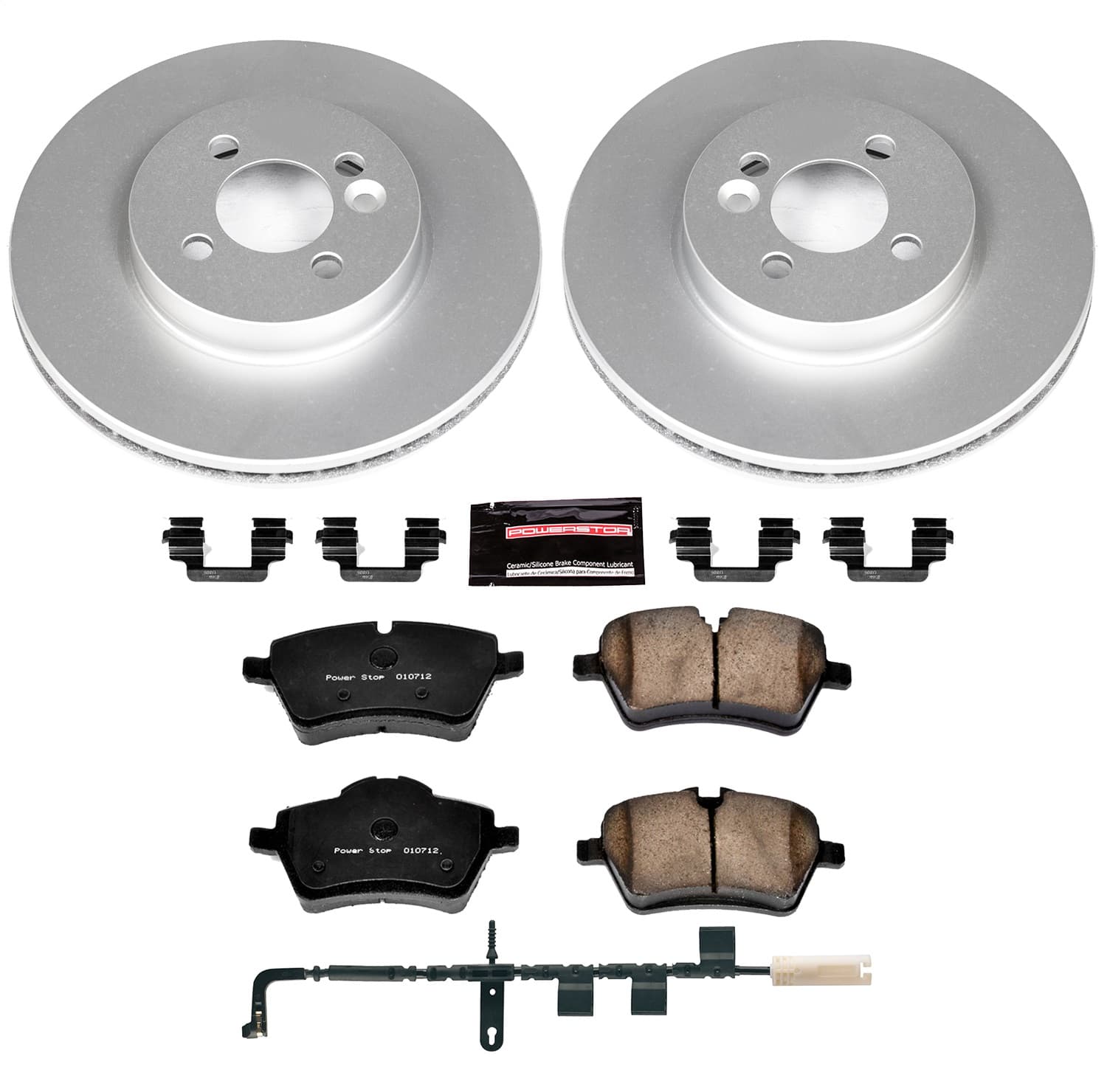 Power Stop - CRK6068 - Front - Disc Brake Pad and Rotor Kit image 1