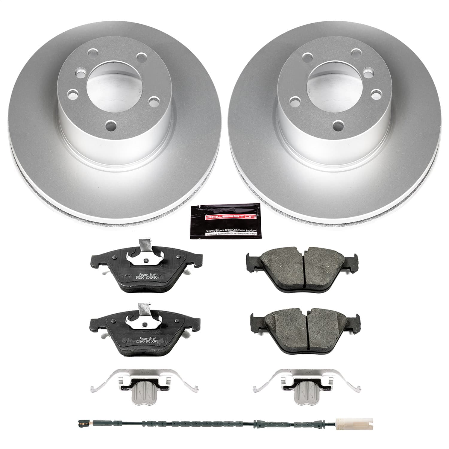 Power Stop - CRK6073 - Front - Disc Brake Pad and Rotor Kit image 1