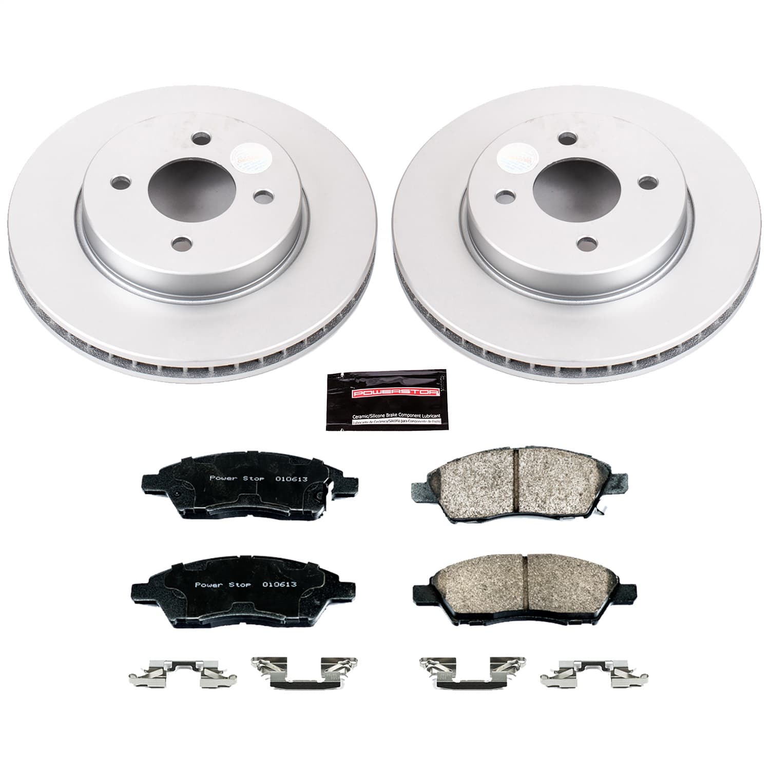 Power Stop - CRK6096 - Front - Disc Brake Pad and Rotor Kit image 1