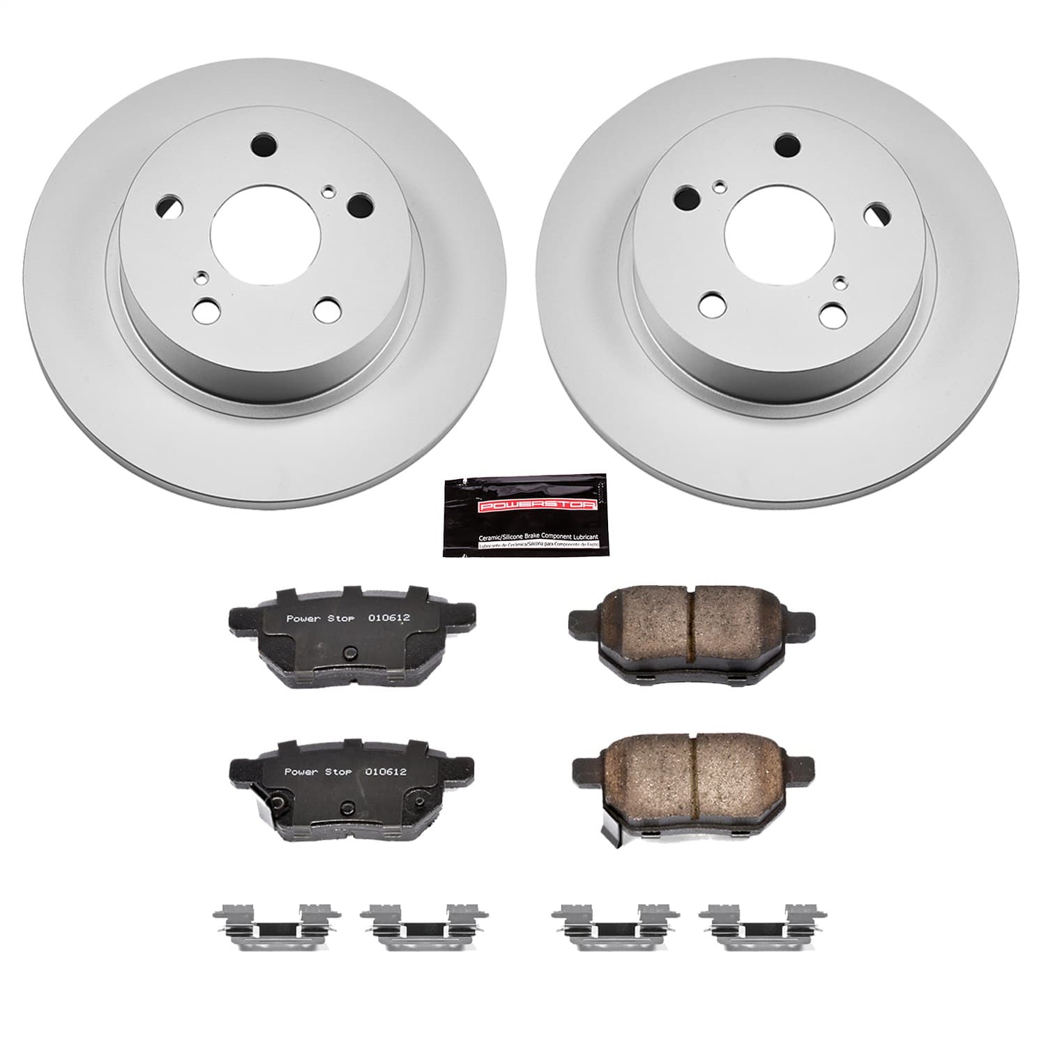 Power Stop - CRK6097 - Rear - Disc Brake Pad and Rotor Kit image 1