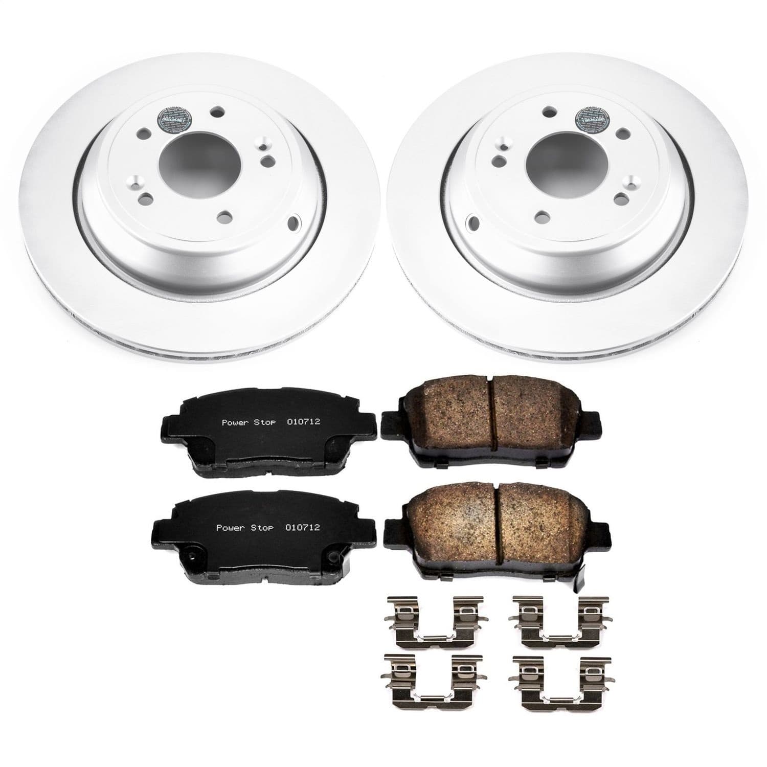 Power Stop - CRK6098 - Front - Disc Brake Pad and Rotor Kit image 1