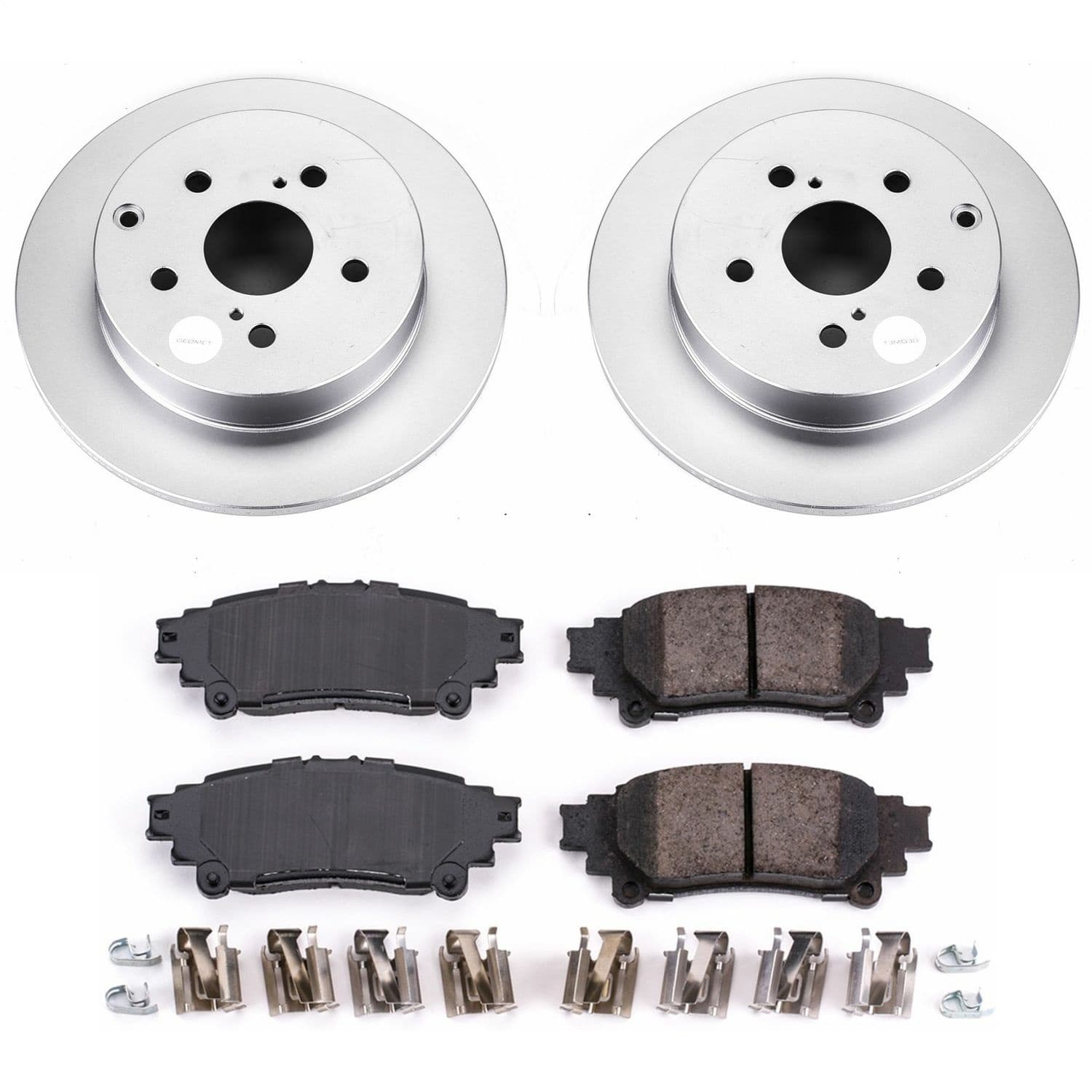 Power Stop - CRK6099 - Rear - Disc Brake Pad and Rotor Kit image 1