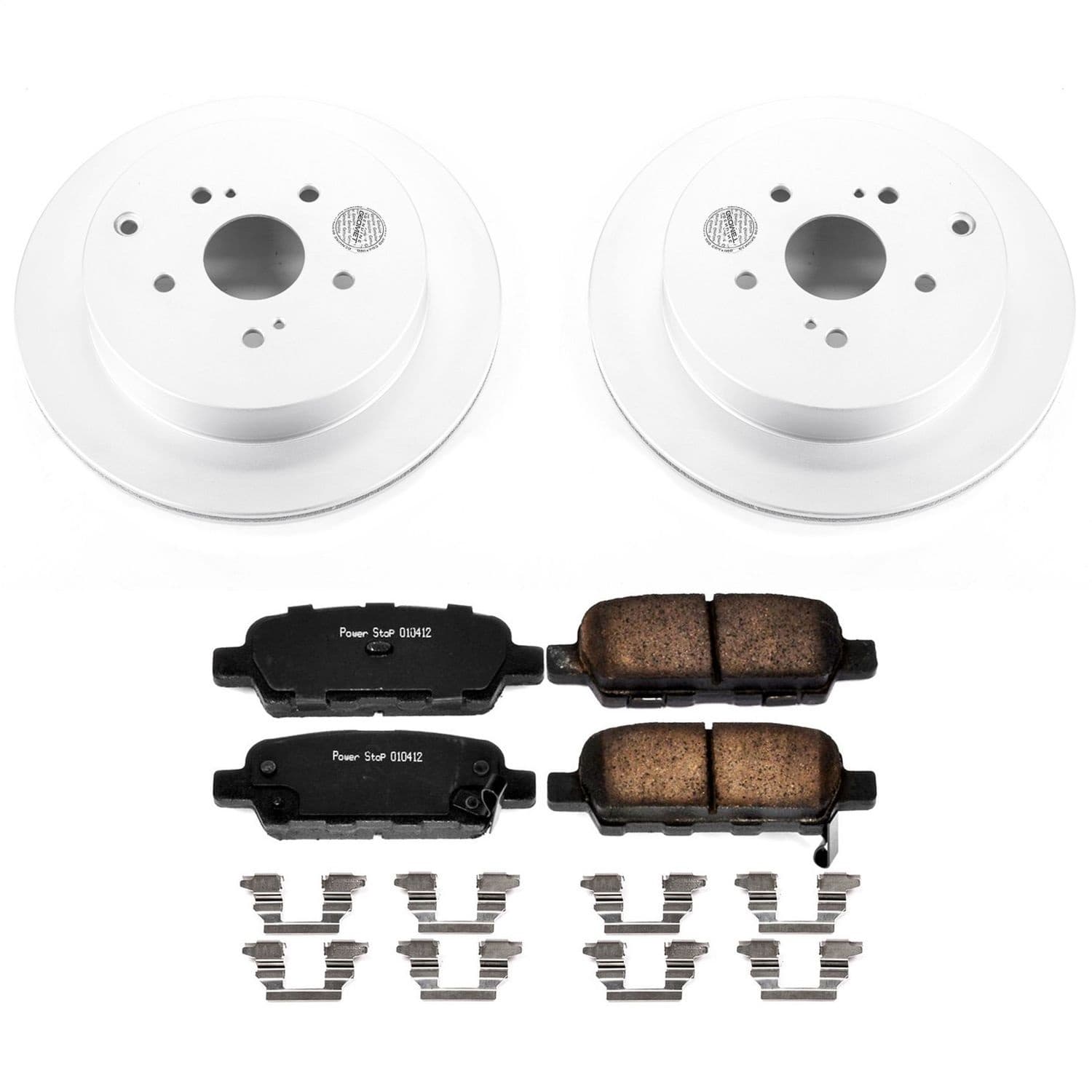 Power Stop - CRK6100 - Rear - Disc Brake Pad and Rotor Kit image 1