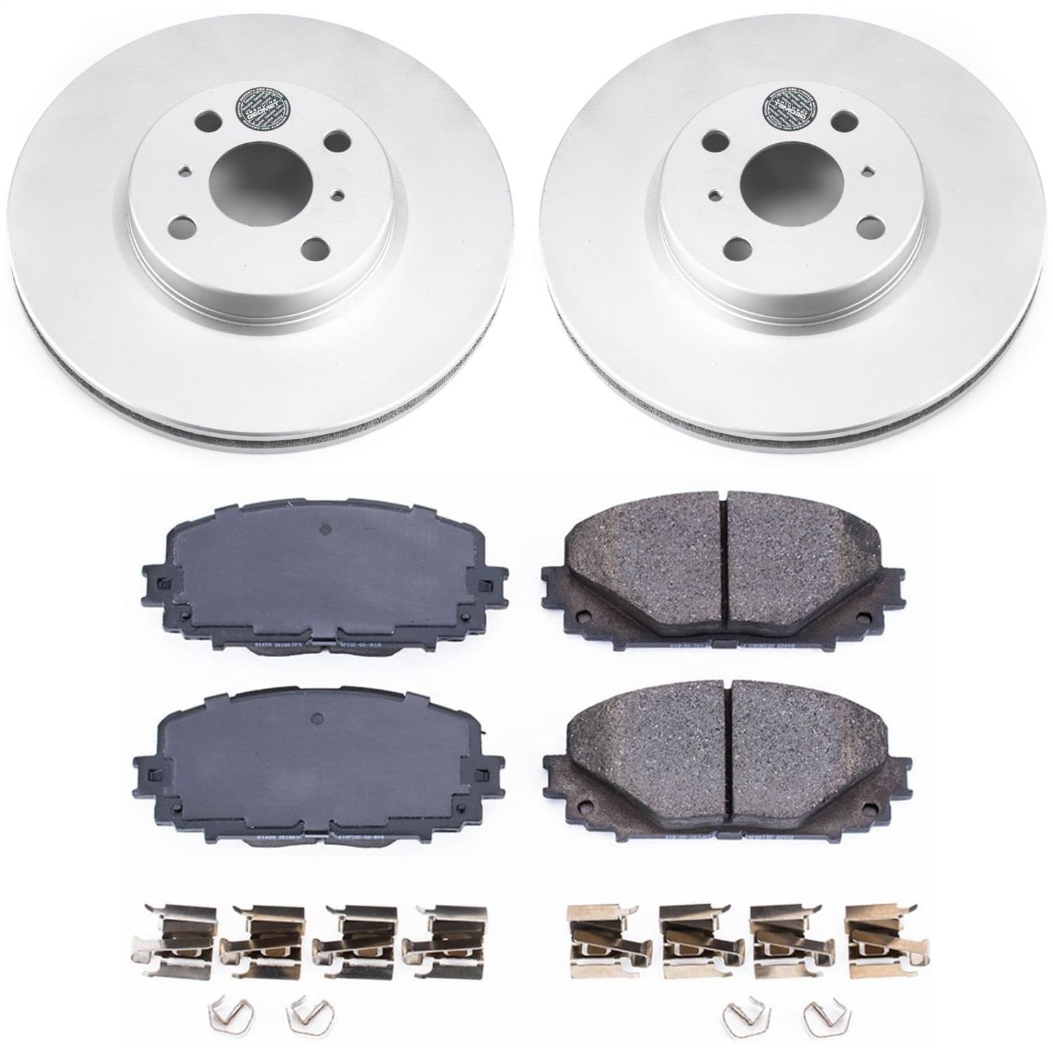 Power Stop - CRK6104 - Front - Disc Brake Pad and Rotor Kit image 1
